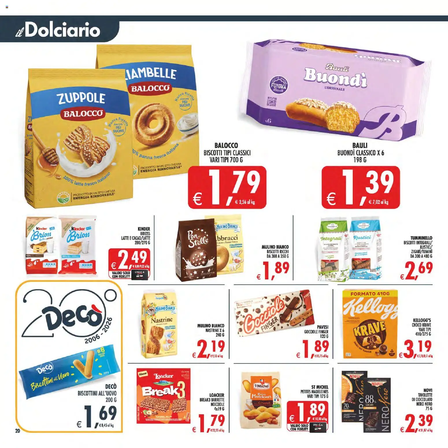 Volantino Decò del 17.03.2026 | Pagina: 23 | Prodotti: Cioccolato, Panna, Latte, Cacao