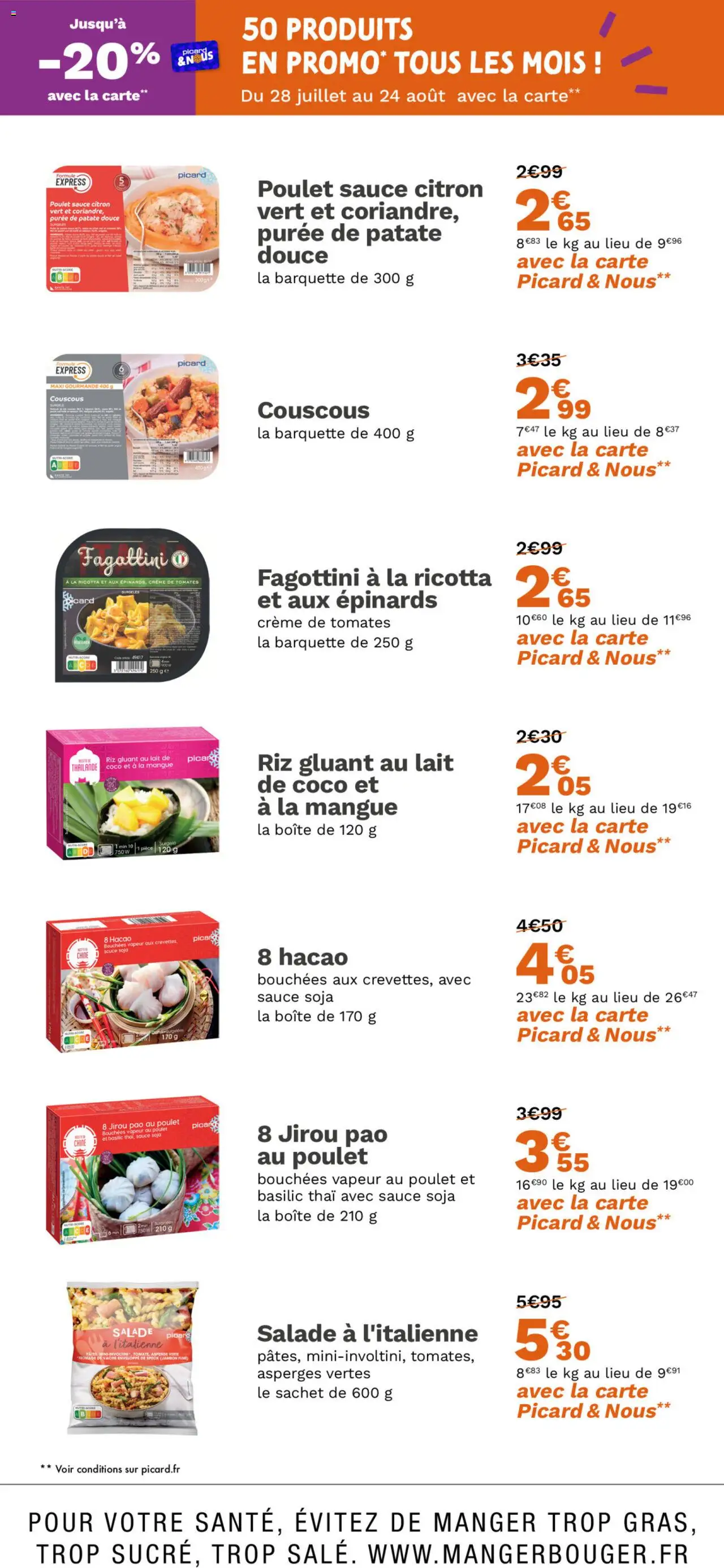  | Page: 7 | Produits: Lait de coco, Tomates, Riz, Ricotta