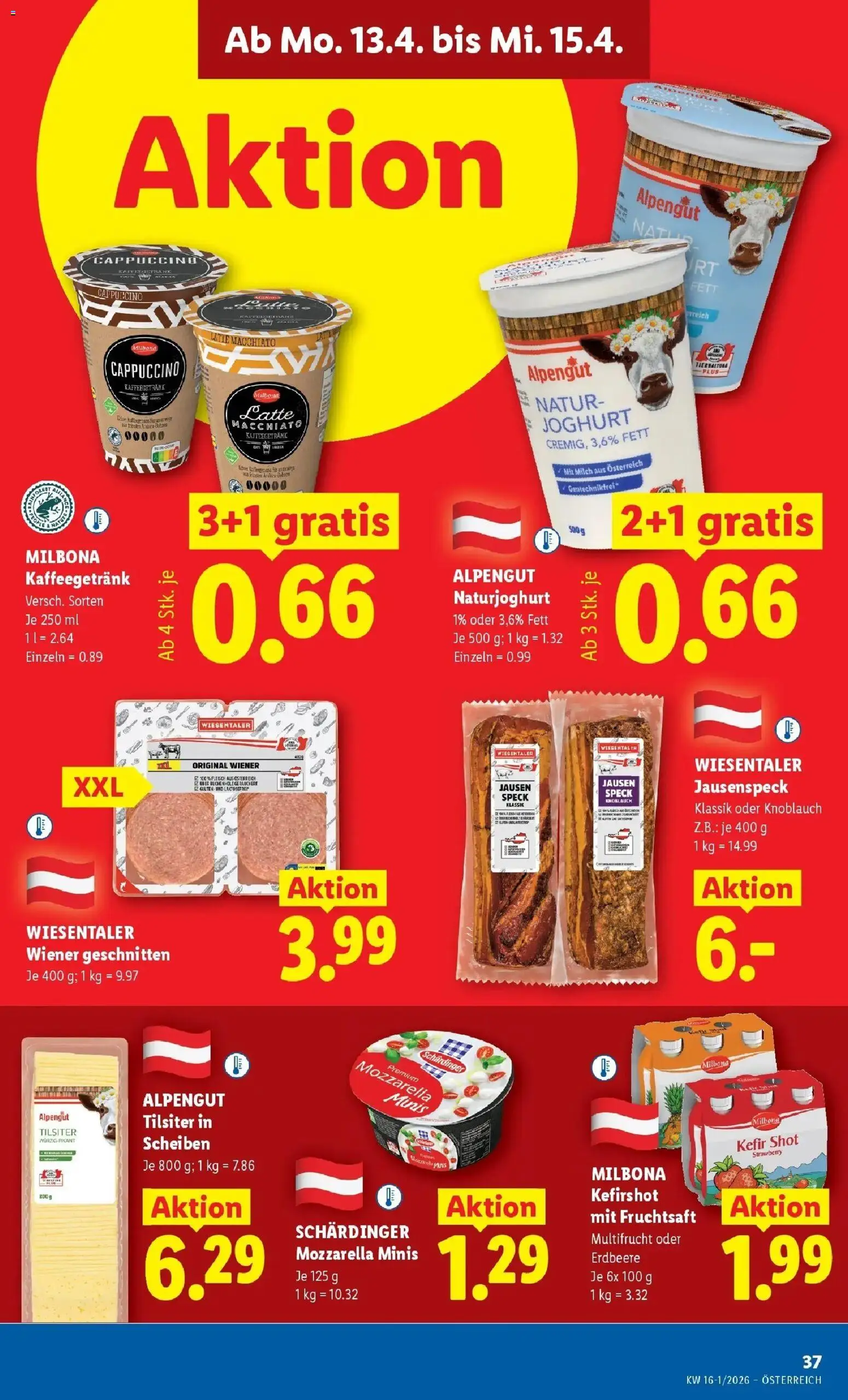 Lidl Flugblatt - Wien, Langenzersdorf, Zwettl gültig ab 08.04.2026 | Seite: 40 | Produkte: Knoblauch, Milch, Joghurt