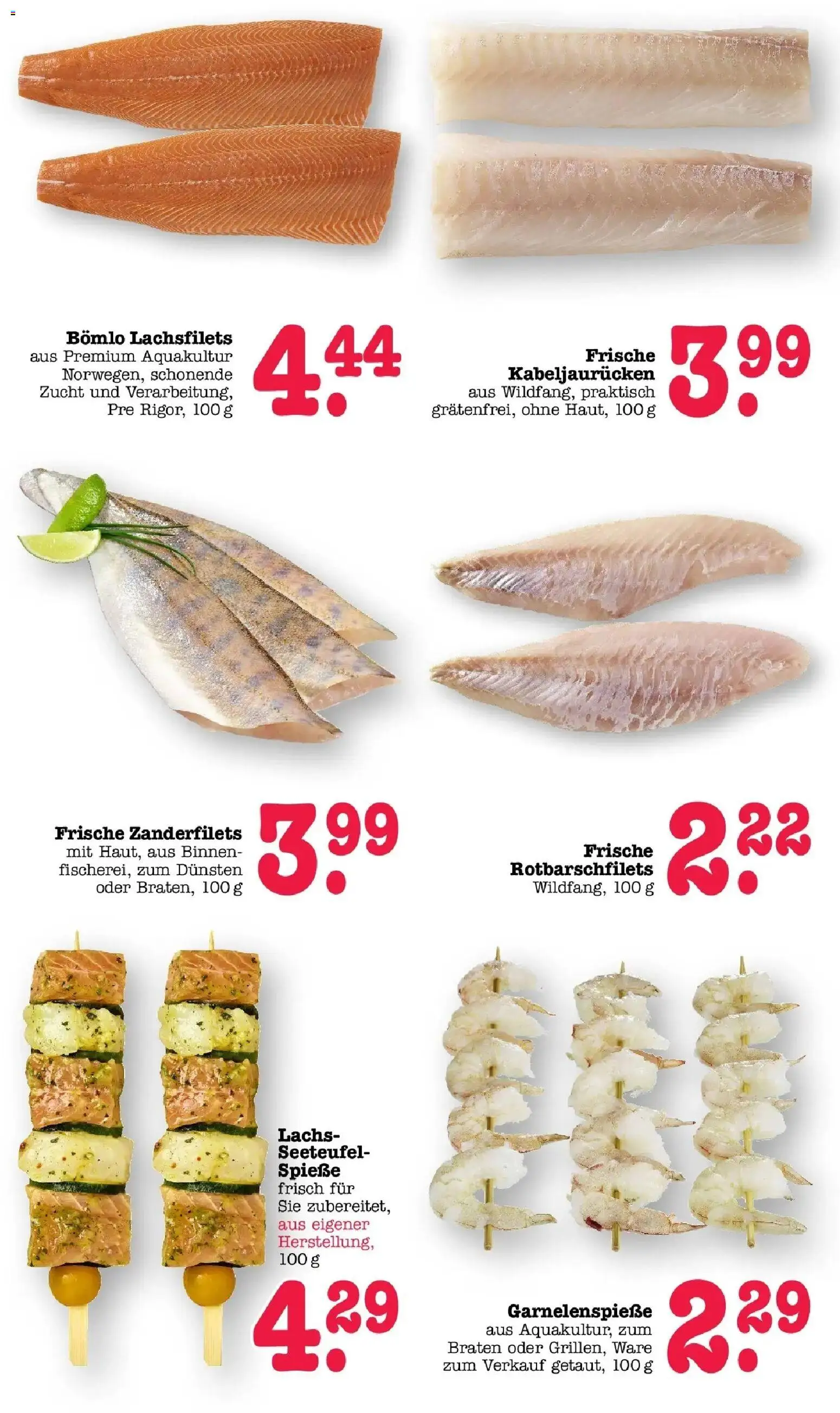 Edeka prospekt Offenbach	 – gültig ab 30.03.2026 | Seite: 22 | Produkte: Spieße, Lachs