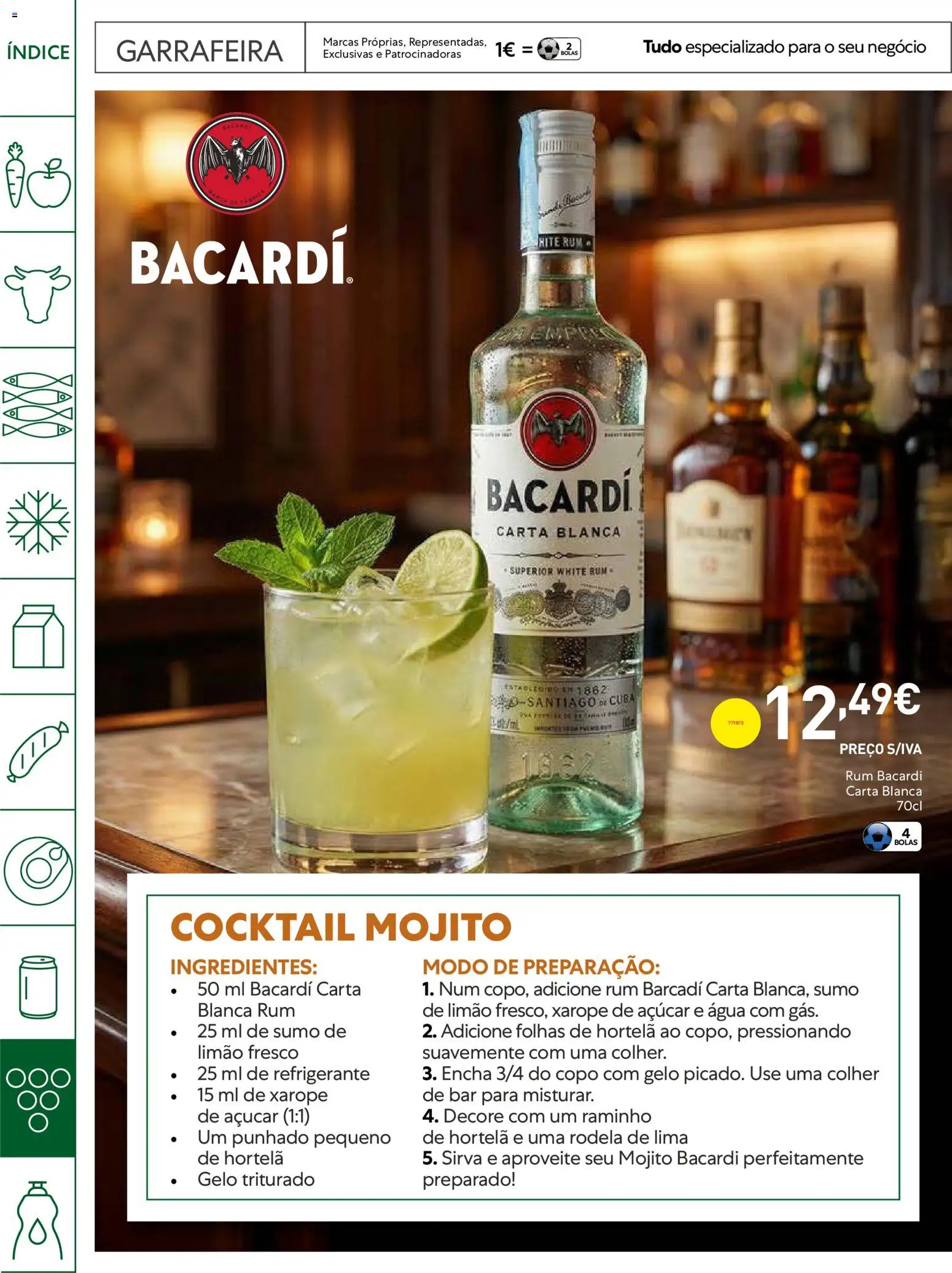 Recheio Horeca │ válido de 14.04.2026 | Página: 30 | Produtos: Refrigerante, Hortelã, Rum, Açúcar