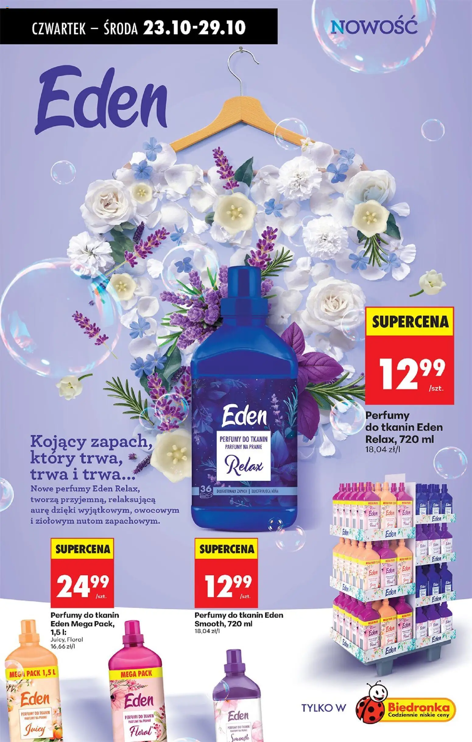 Biedronka gazetka - Oferta w tym tygodniu od 23.10.2025 | Strona: 18 | Produkty: Perfumy, Zapach