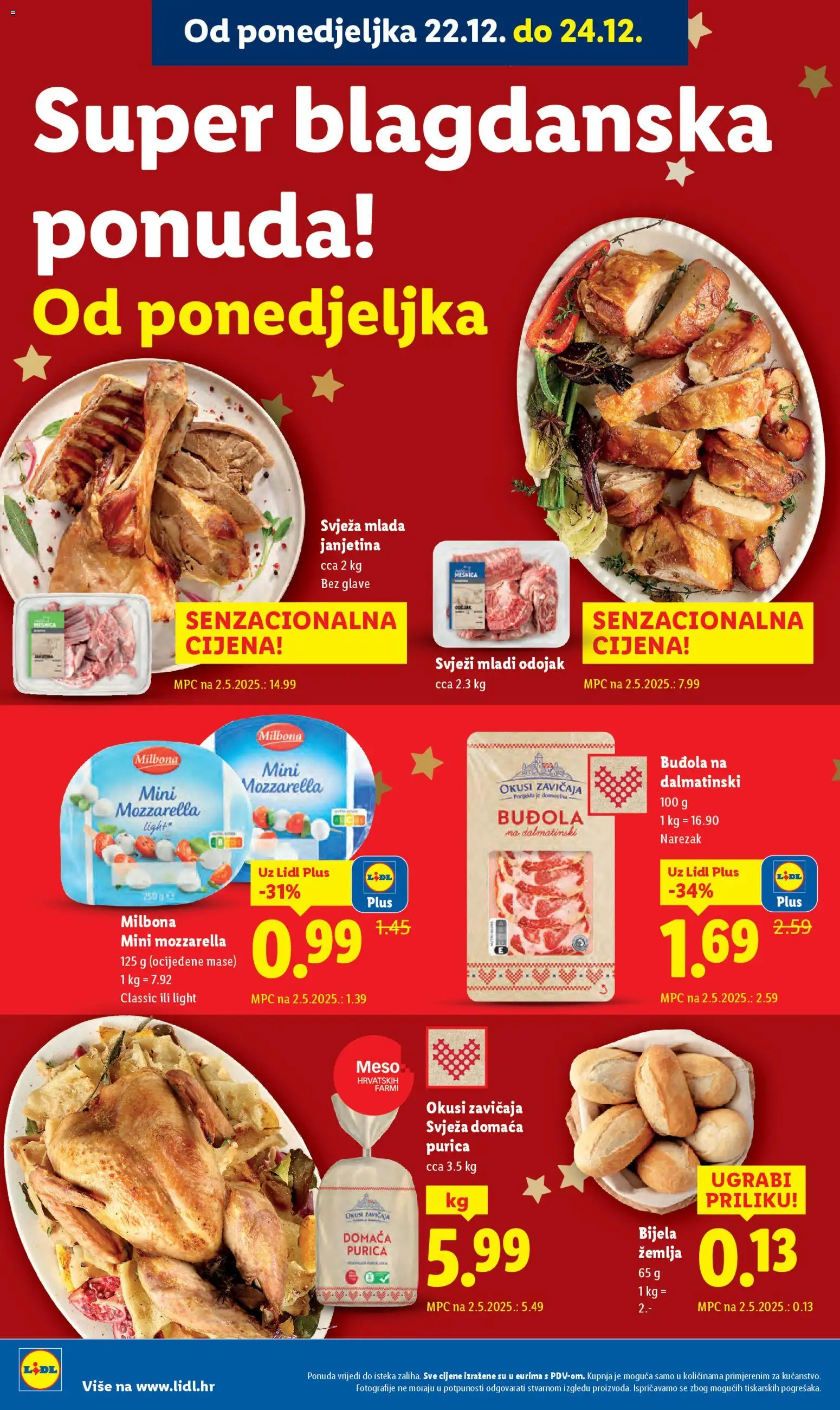 Lidl katalog | vrijedi od 15.12.2025 | Stranica: 86 | Proizvodi: Janjetina, Mozzarella, Meso, Narezak