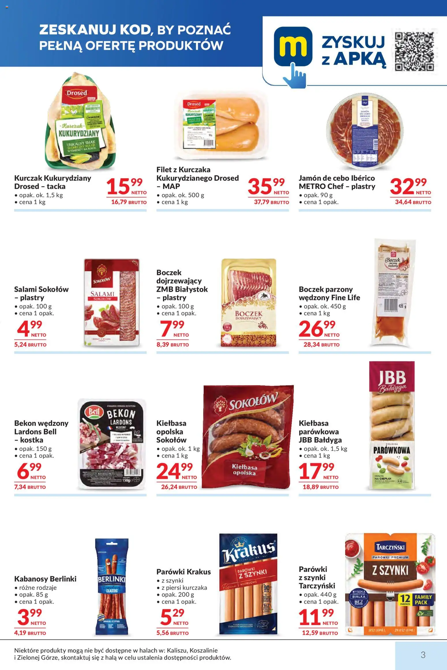 Makro gazetka od 28.04.2026 | Strona: 3 | Produkty: Kurczak, Piersi, Filet z kurczaka, Boczek parzony