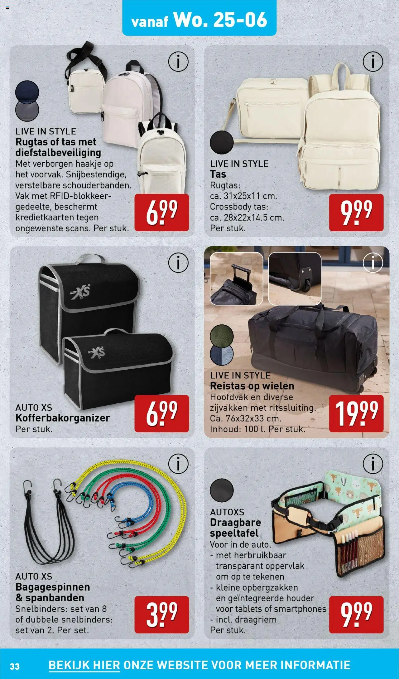  | Pagina: 33 | Producten: Tas, Reistas