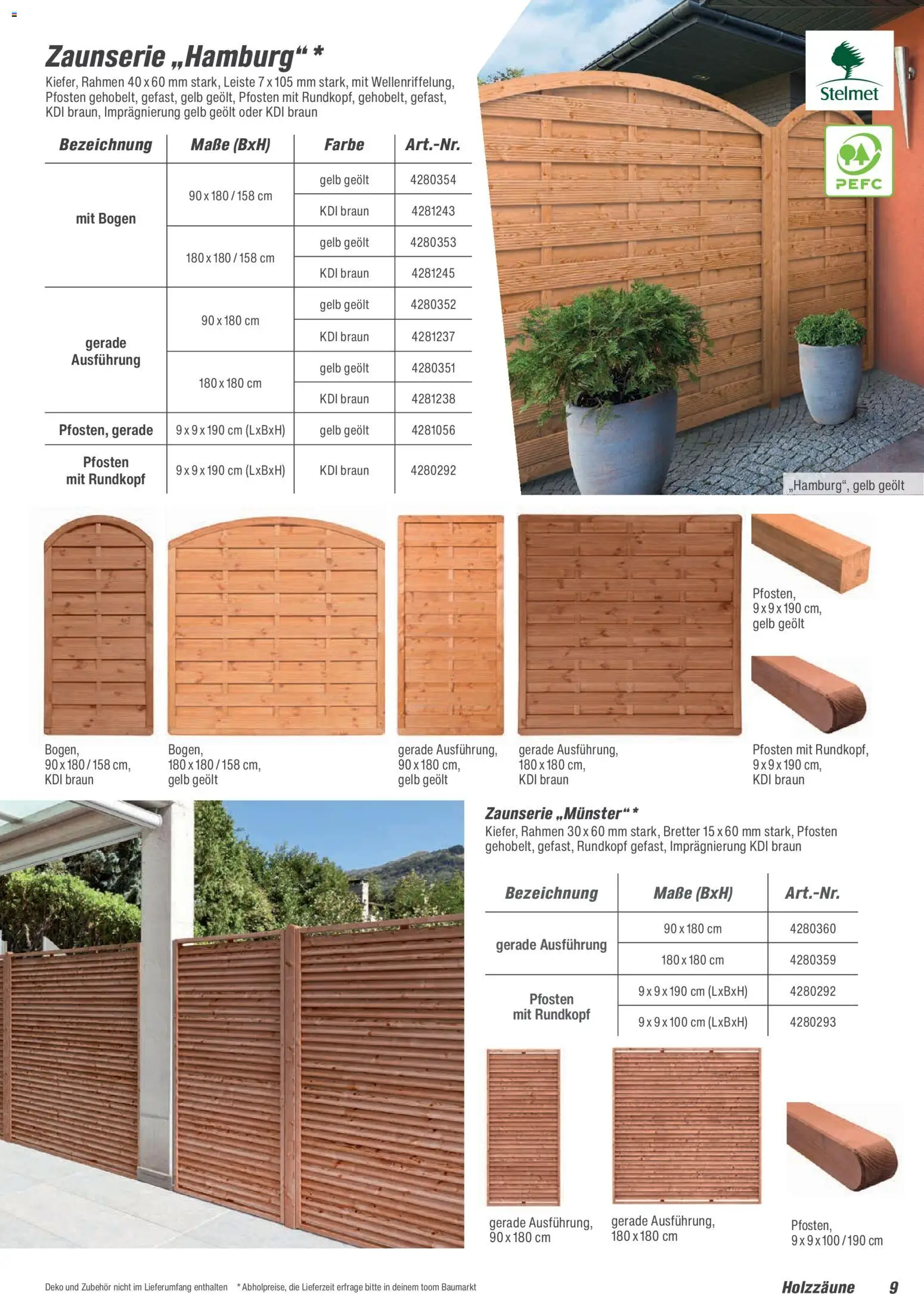 Toom Baumarkt Zäune & Sichtschutz 2026 – gültig ab 20.02.2026 | Seite: 9