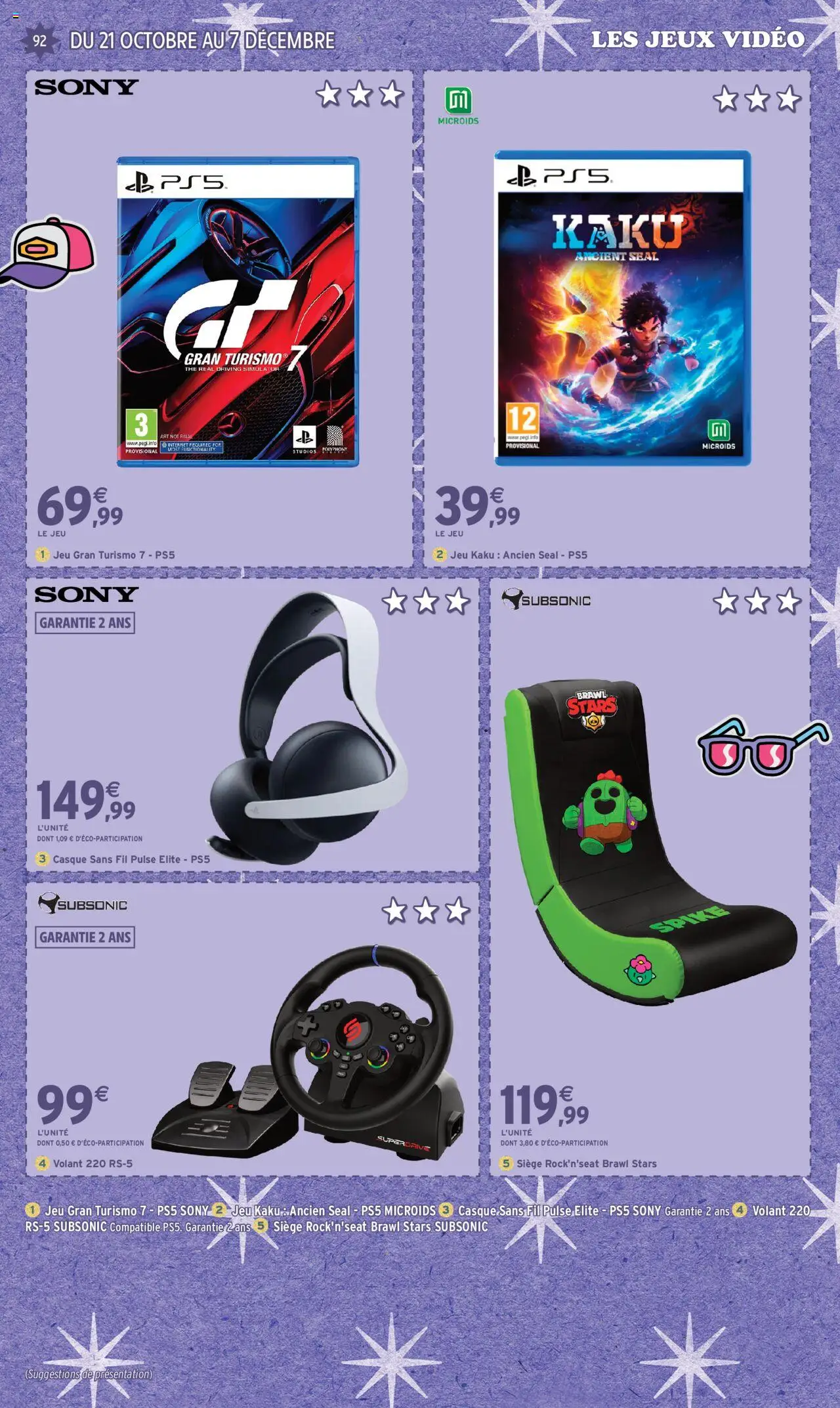 {H1} | Page: 92 | Produits: Vidéo, Playstation, Jeux, Thé