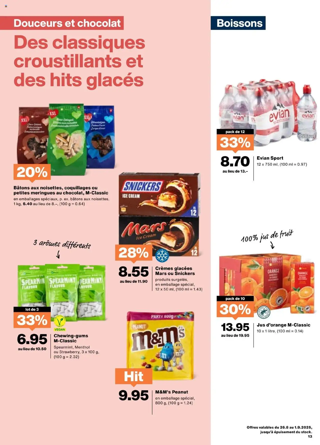 Migros Aktionen FR ab 26.08.2025 | Seite: 13 | Produkte: Snickers, Mars
