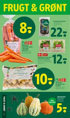 Änglamark økologiske danske små sprøde gulerødder, Danmark, kl. I. 250 g. 1 pose. gyldig fra 16.10.2025 | Side: 8 | Produkter: Gulerødder, Salat, Kartofler