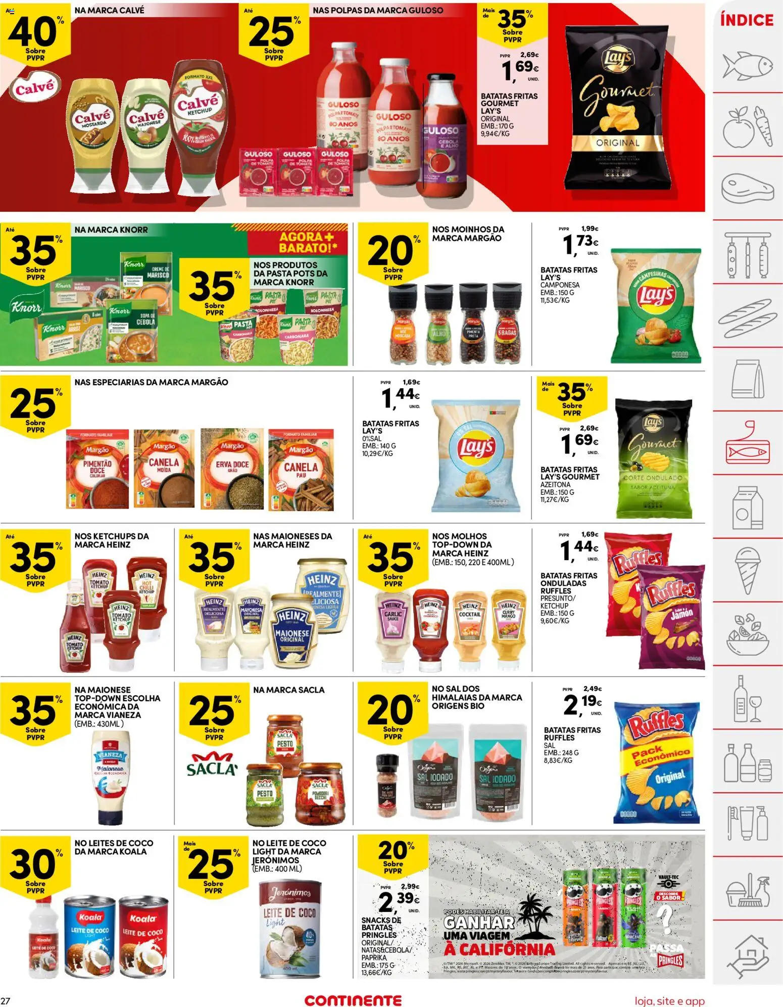 Continente folheto │ válido de 24.02.2026 | Página: 27 | Produtos: Sal, Sopa, Tomate, Creme