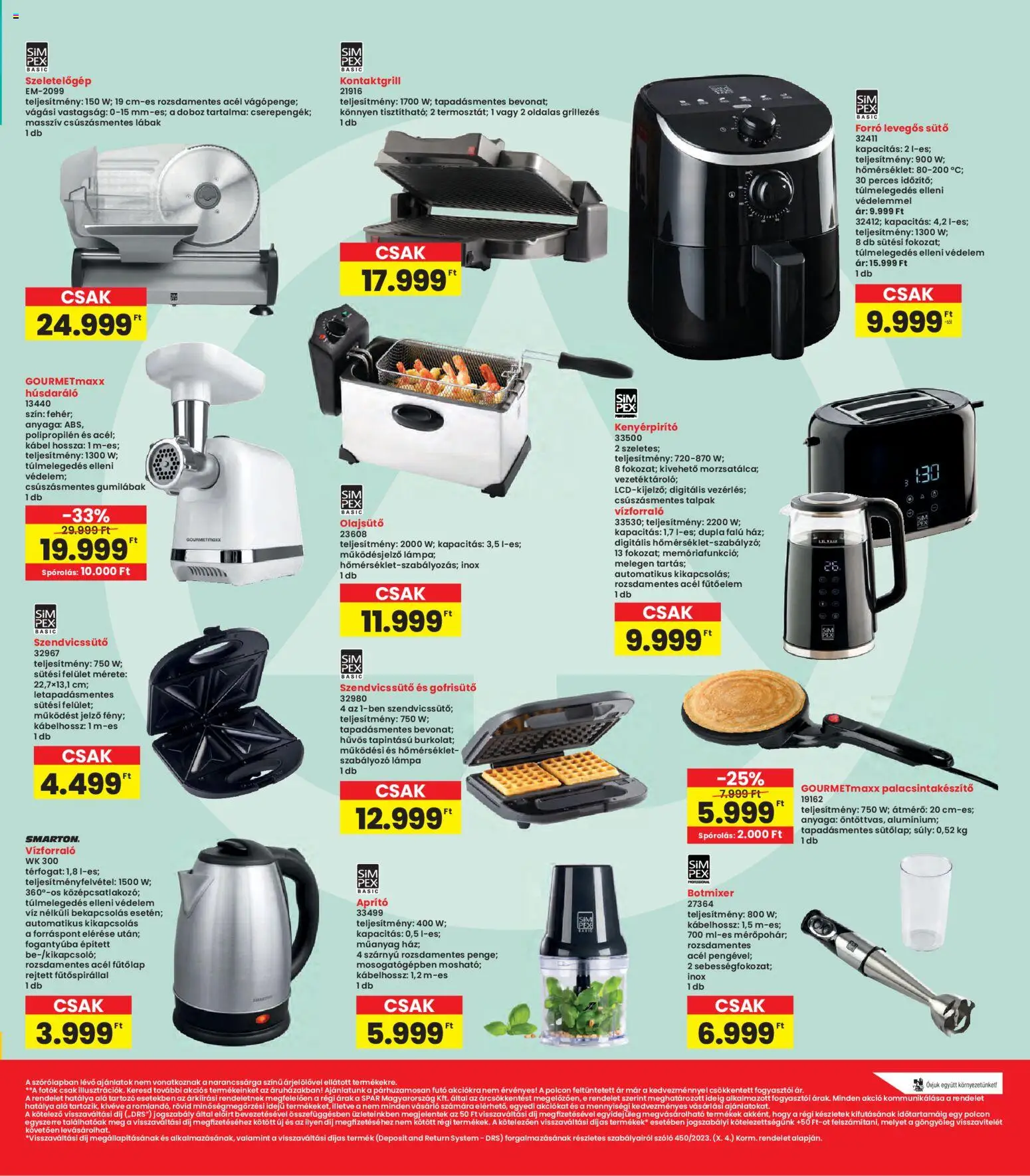 Interspar akciós ujság - amely érvényes a következő dátumtól: 08.01.2026 | Oldal: 17 | Termékek: Kontaktgrill, Aprító, Botmixer, Vízforraló