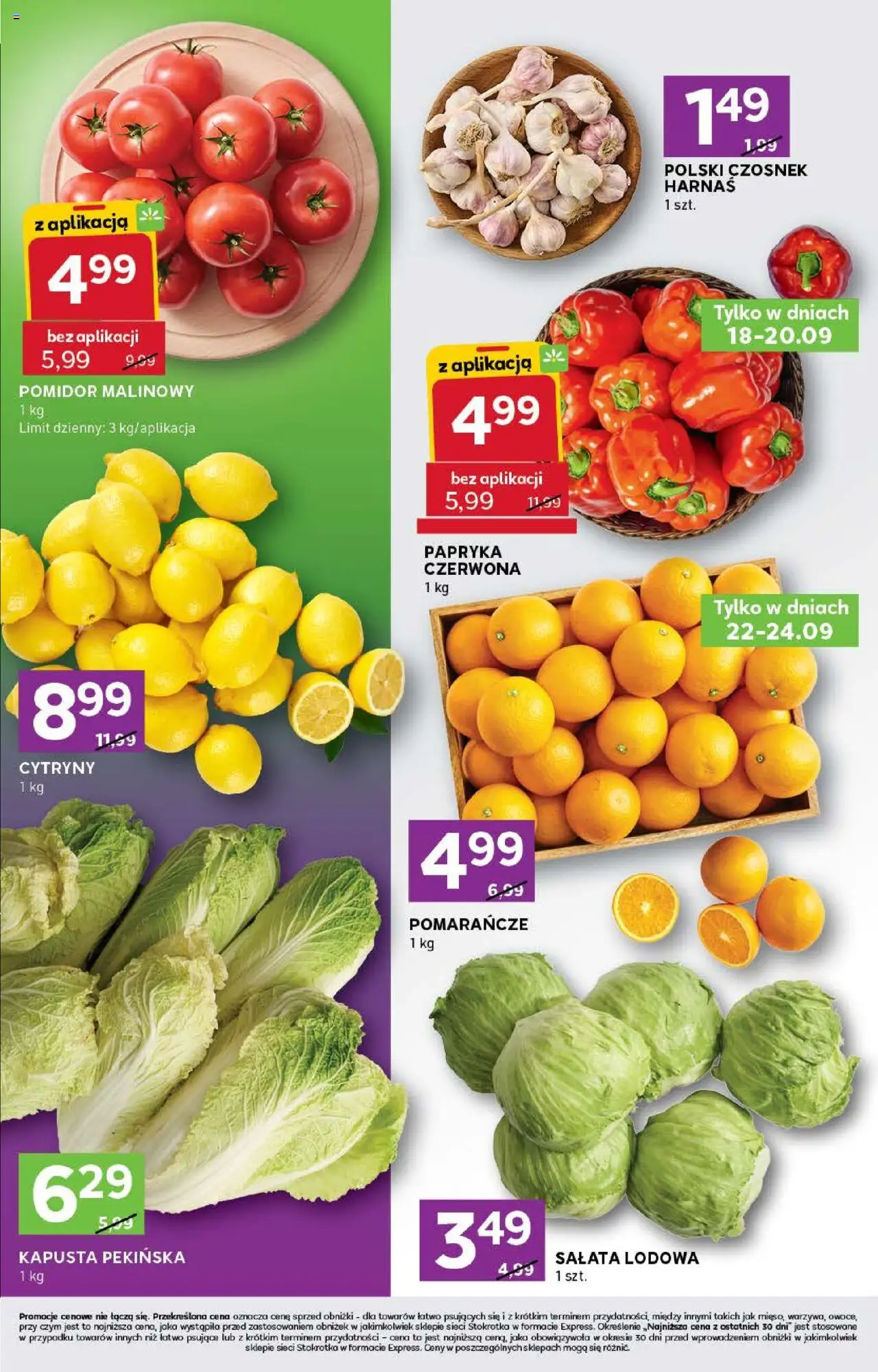 Stokrotka Gazetka - Express od 18.09.2025 | Strona: 2 | Produkty: Kapusta pekińska, Stokrotka, Papryka, Pomarańcze