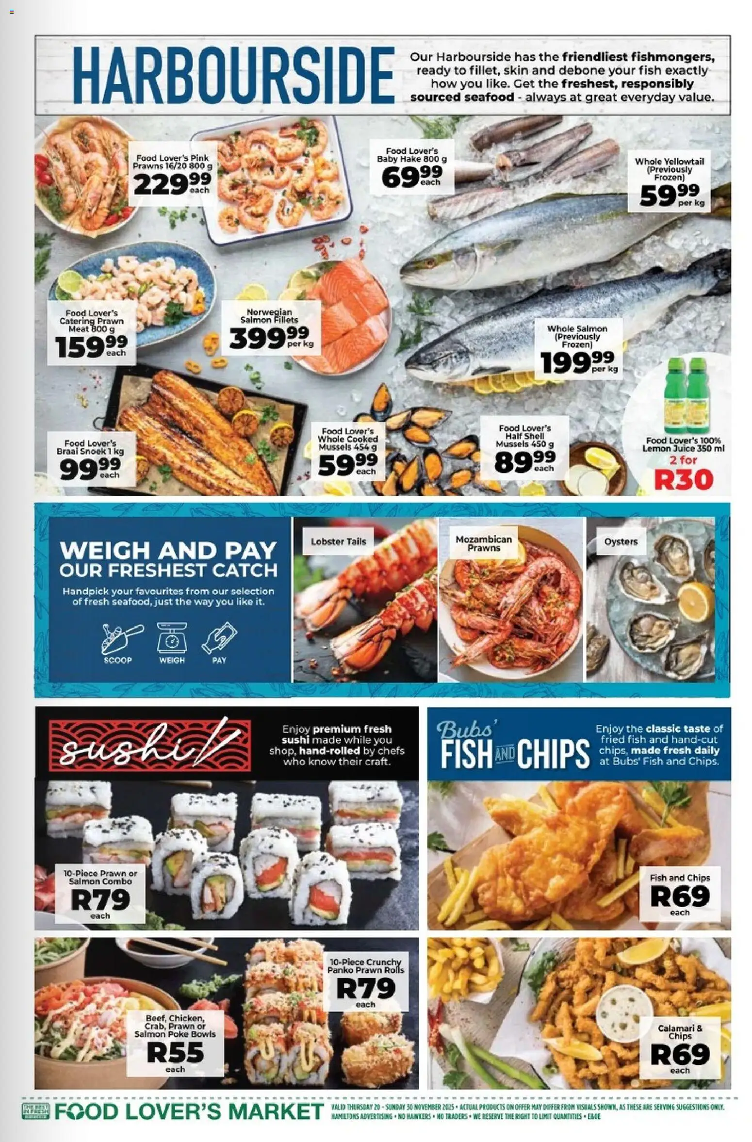New Food Lover's Market catalogue – valid from 20.11.2025 | Page: 7 | Products: Bowls, Fish, Seafood, Lemon