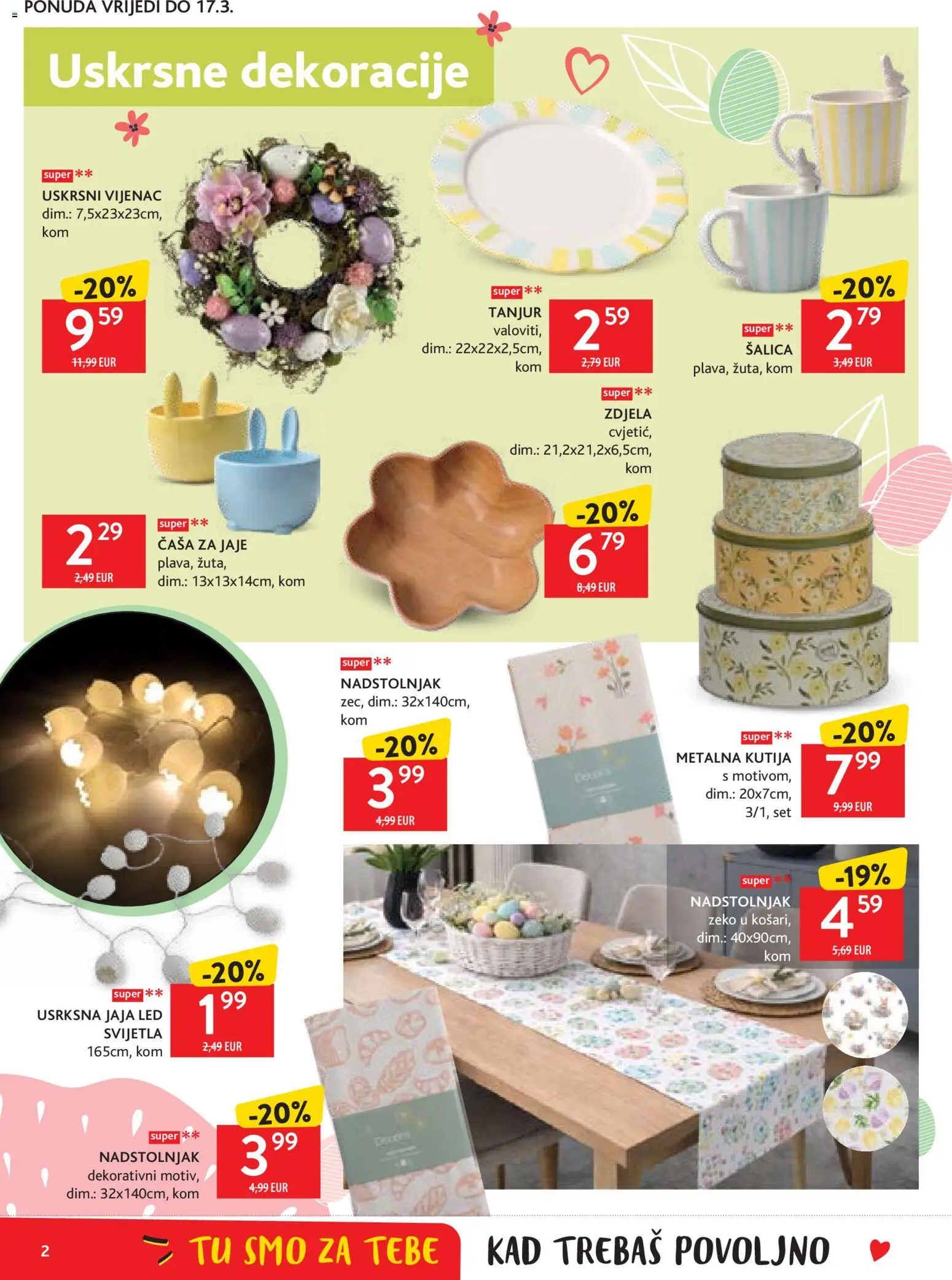 Konzum katalog | vrijedi od 04.03.2026 | Stranica: 2 | Proizvodi: Kutija, Jaja, Šalica, Zdjela