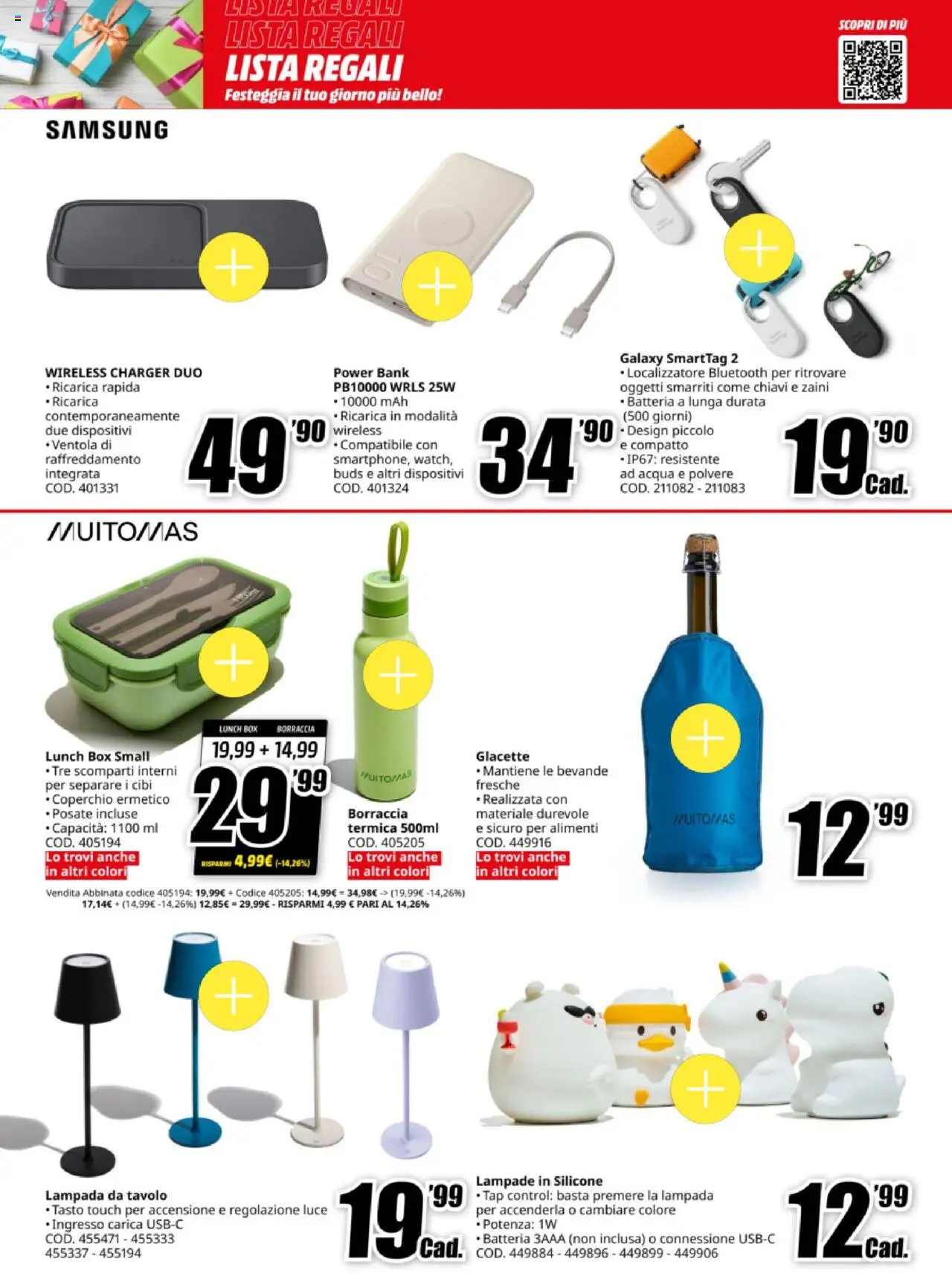Volantino Media World del 03.10.2025 | Pagina: 3 | Prodotti: Posate, Acqua, Silicone, Samsung