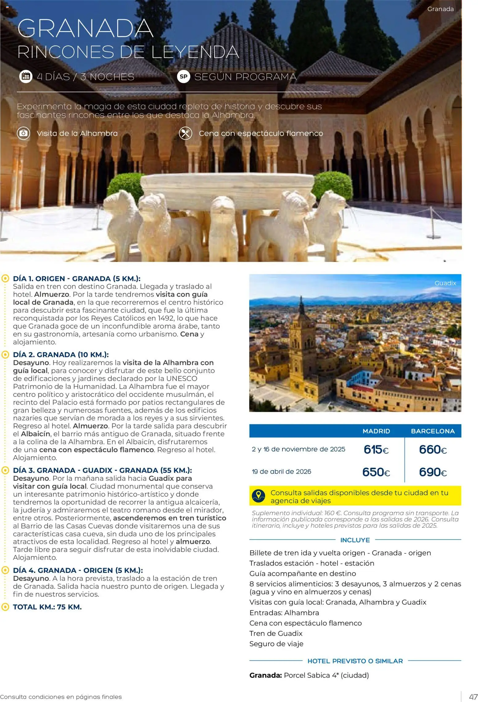 Viajes El Corte Inglés Vacaciones Económicas │ válido desde el 22.10.2025 | Página: 47 | Productos: Vino