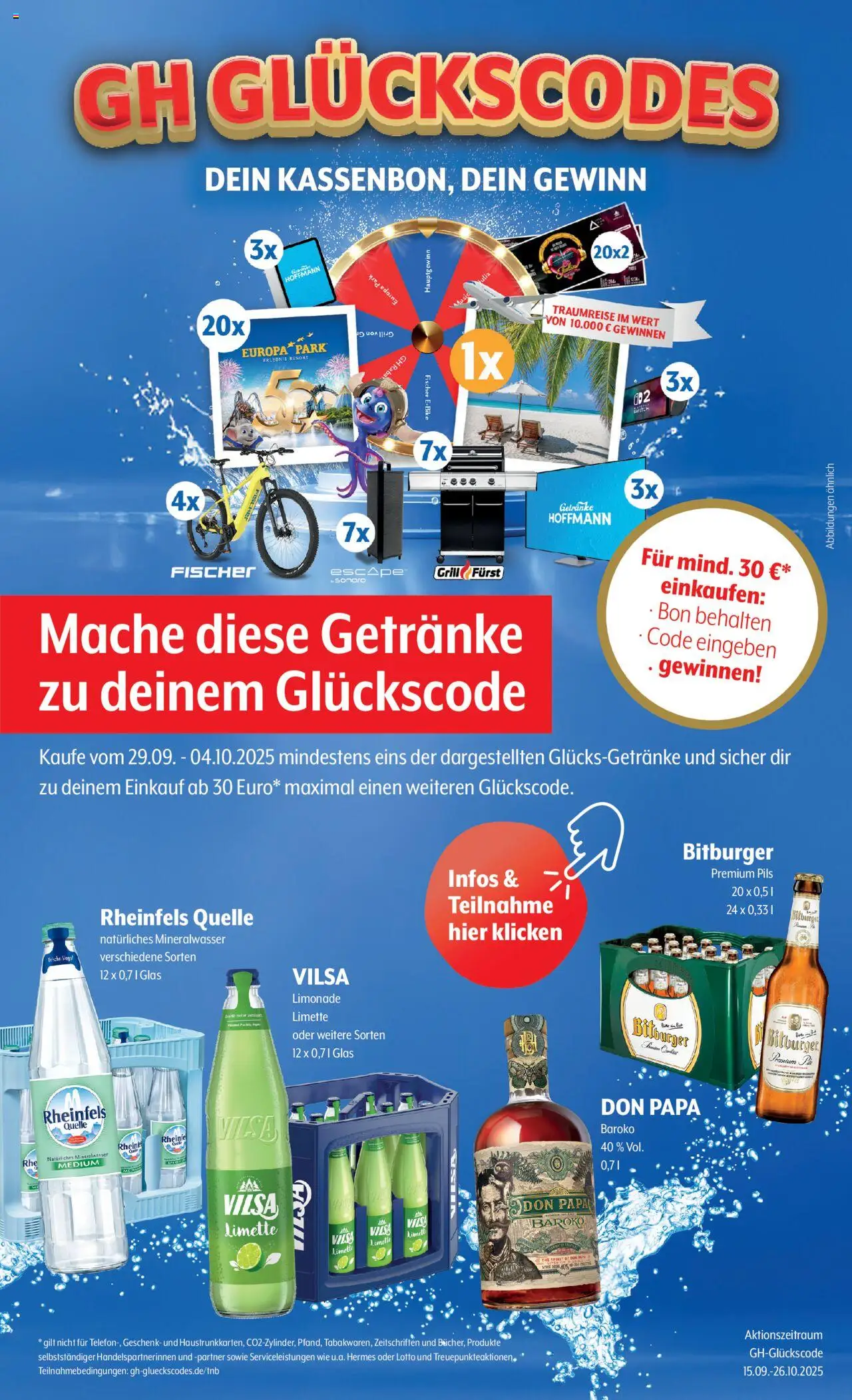 Getränke Hoffmann - Hamburg – gültig ab 29.09.2025 | Seite: 12 | Produkte: Bitburger, Grill, Limonade, Rheinfels quelle