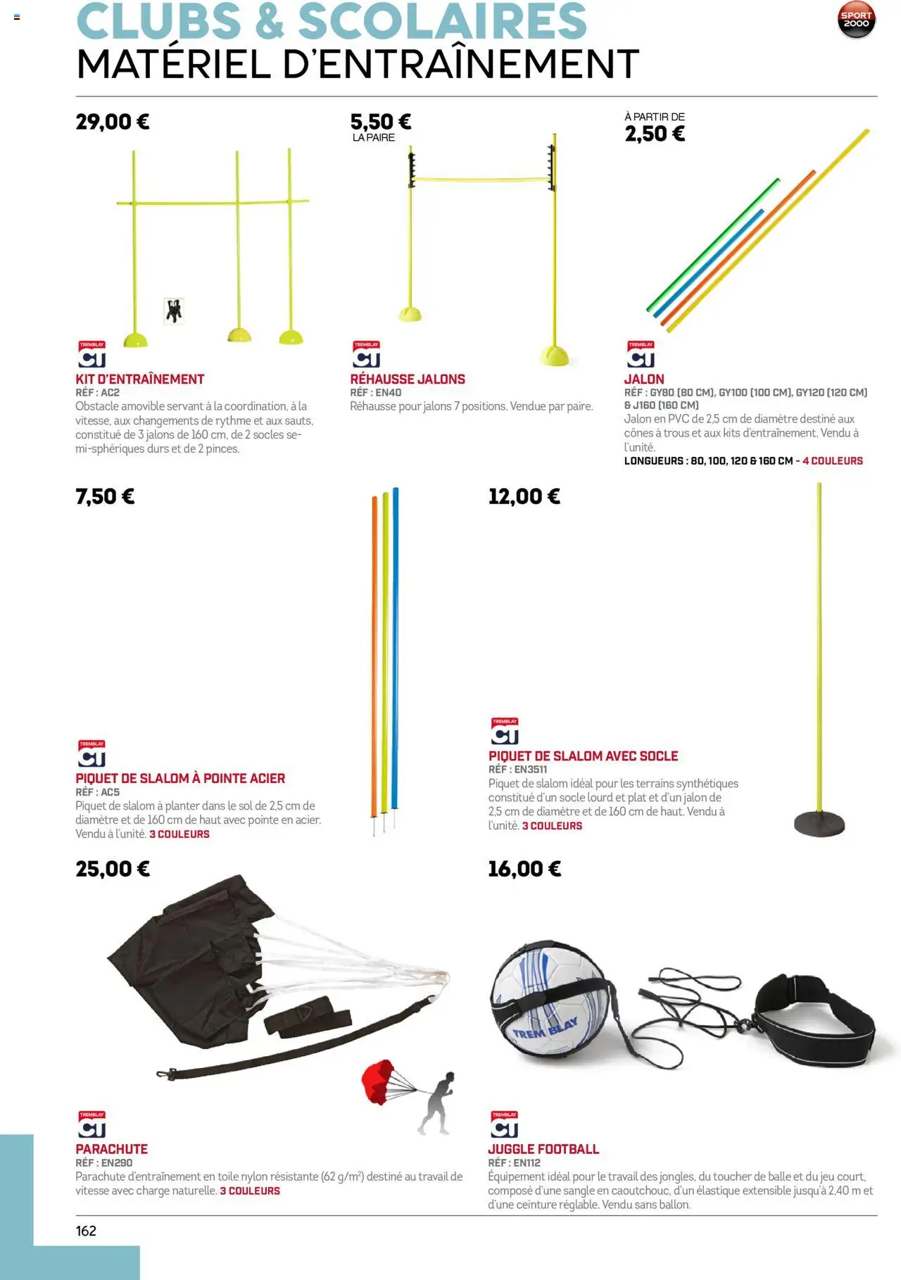 {H1} | Page: 162 | Produits: Ceinture, Cônes