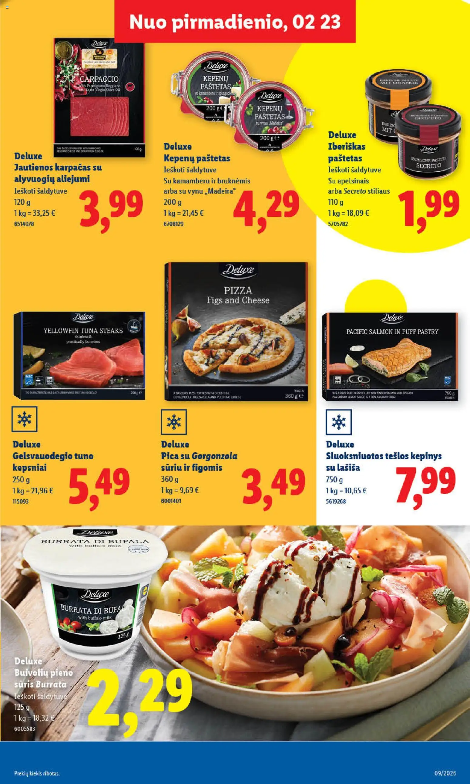 LIDL akcijos nuo 23.02.2026 | Puslapis: 11 | Prekių: Jautienos, Sūris, Pica
