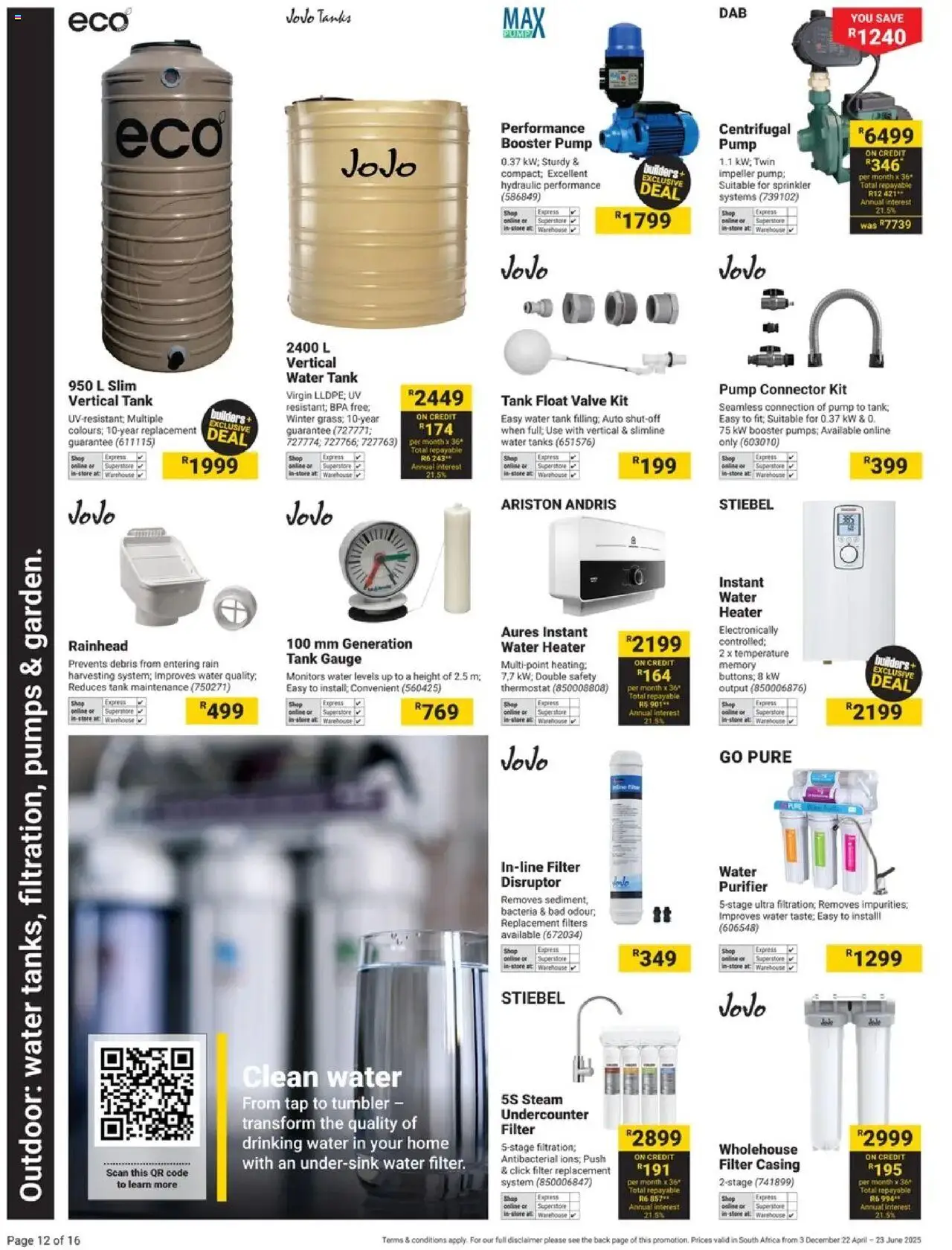 Builders Specials │ valid from 22.04.2025 | Page: 12 | Products: Pumps, Connector, Heater, Valve