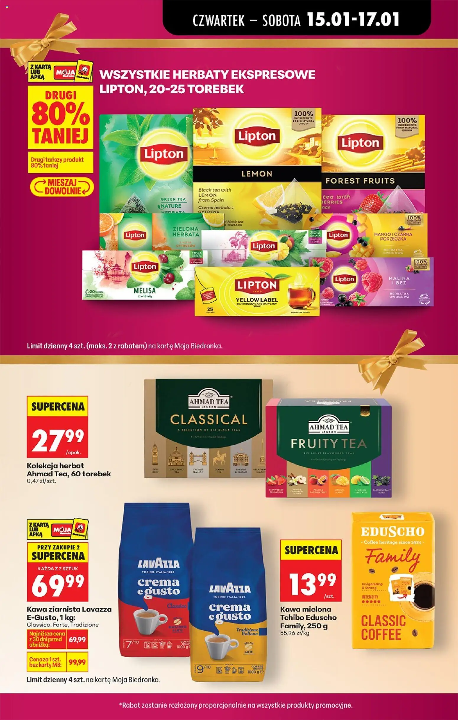 Biedronka gazetka - Oferta w tym tygodniu od 15.01.2026 | Strona: 15 | Produkty: Cytryna, Karta, Kawa ziarnista Lavazza, Porzeczka