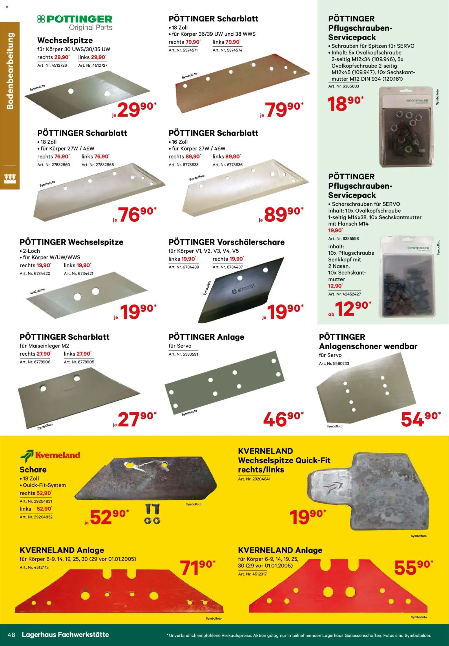 Lagerhaus Verschleißteile & Zubehör gültig ab 01.01.2026 | Seite: 48