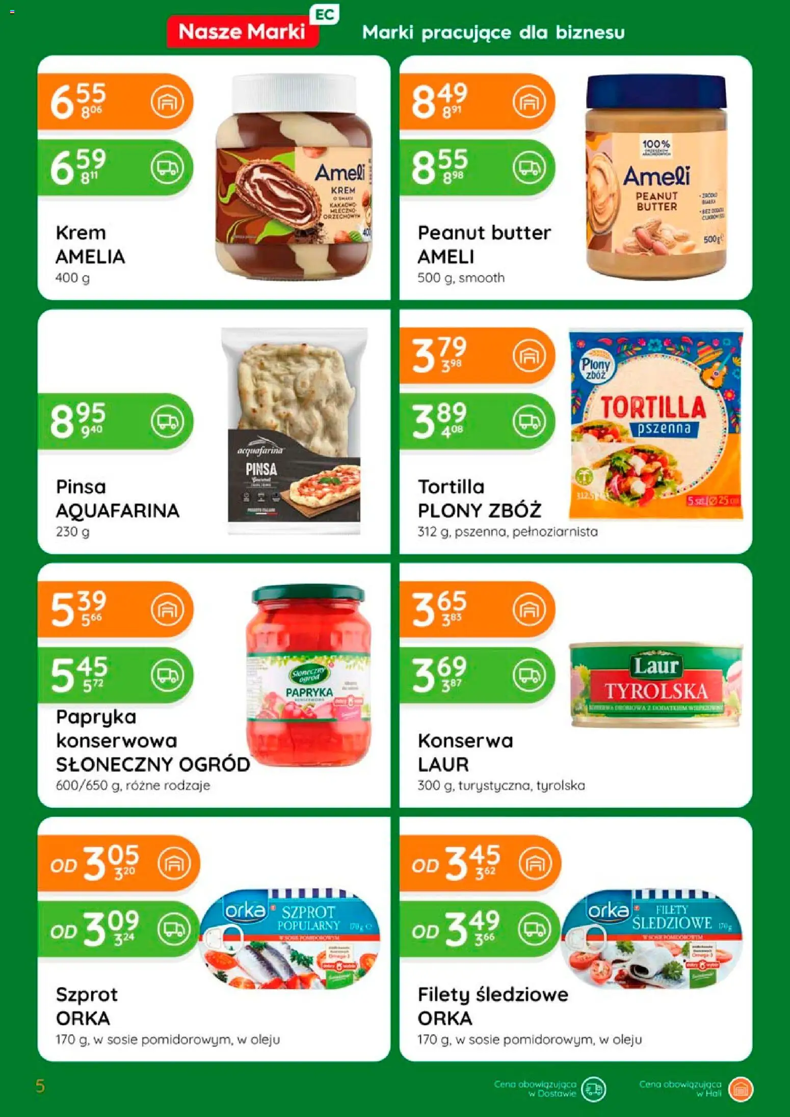 Eurocash gazetka od 02.04.2026 | Strona: 5 | Produkty: Papryka konserwowa, Tortilla, Papryka, Krem
