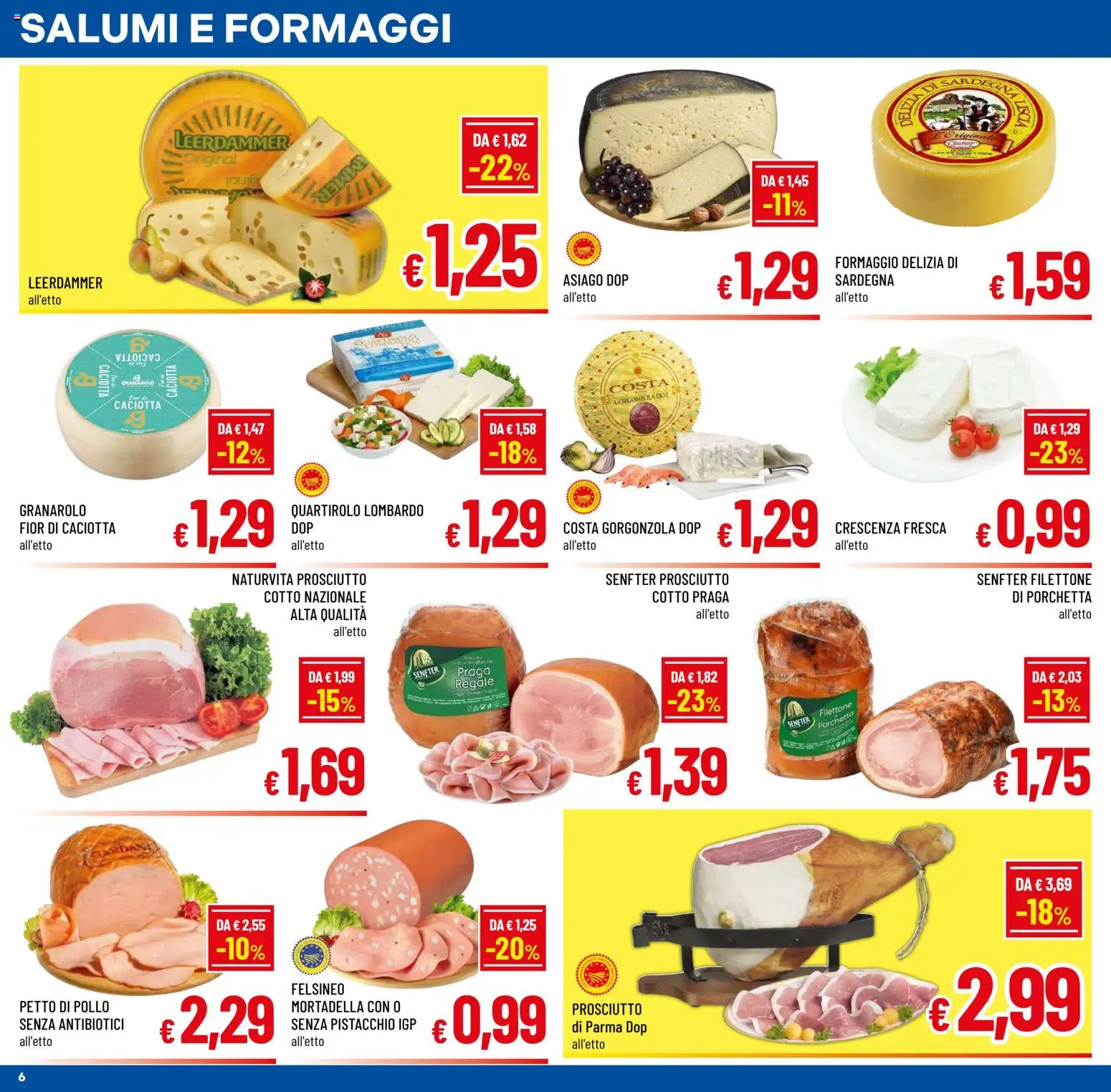Volantino A&O del 02.01.2026 | Pagina: 6 | Prodotti: Pollo, Formaggio, Mortadella, Crescenza