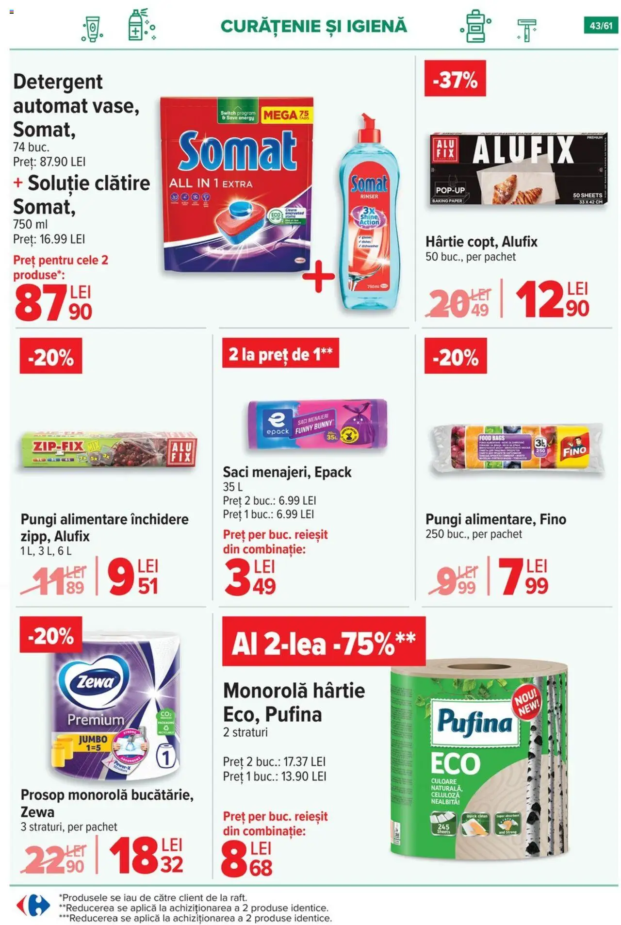 Catalog Carrefour – valabil de la 20.08.2025 | Pagină: 44 | Produse: Pomelo, Prosop monorolă, Saci menajeri, Detergent