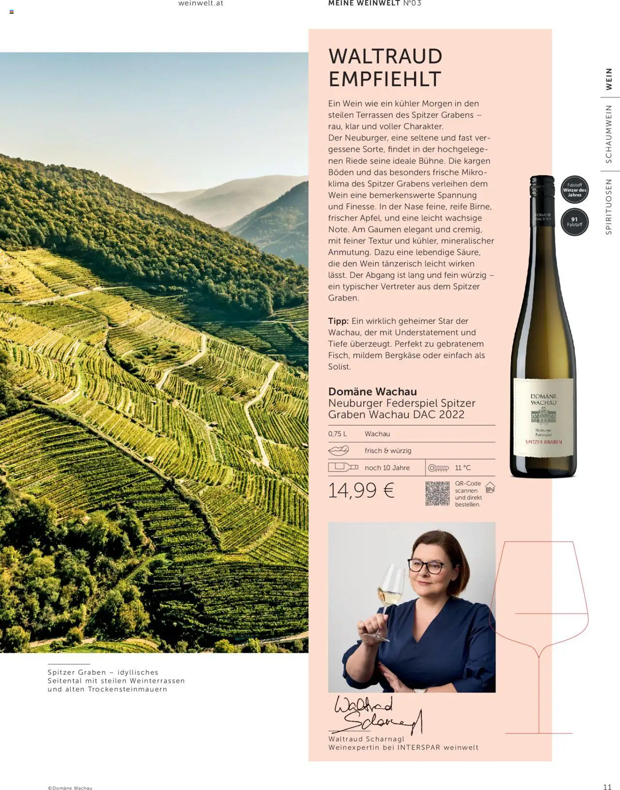Interspar Weinwelt Magazin Ausgabe Herbst gültig ab 10.09.2025 | Seite: 11 | Produkte: Wein