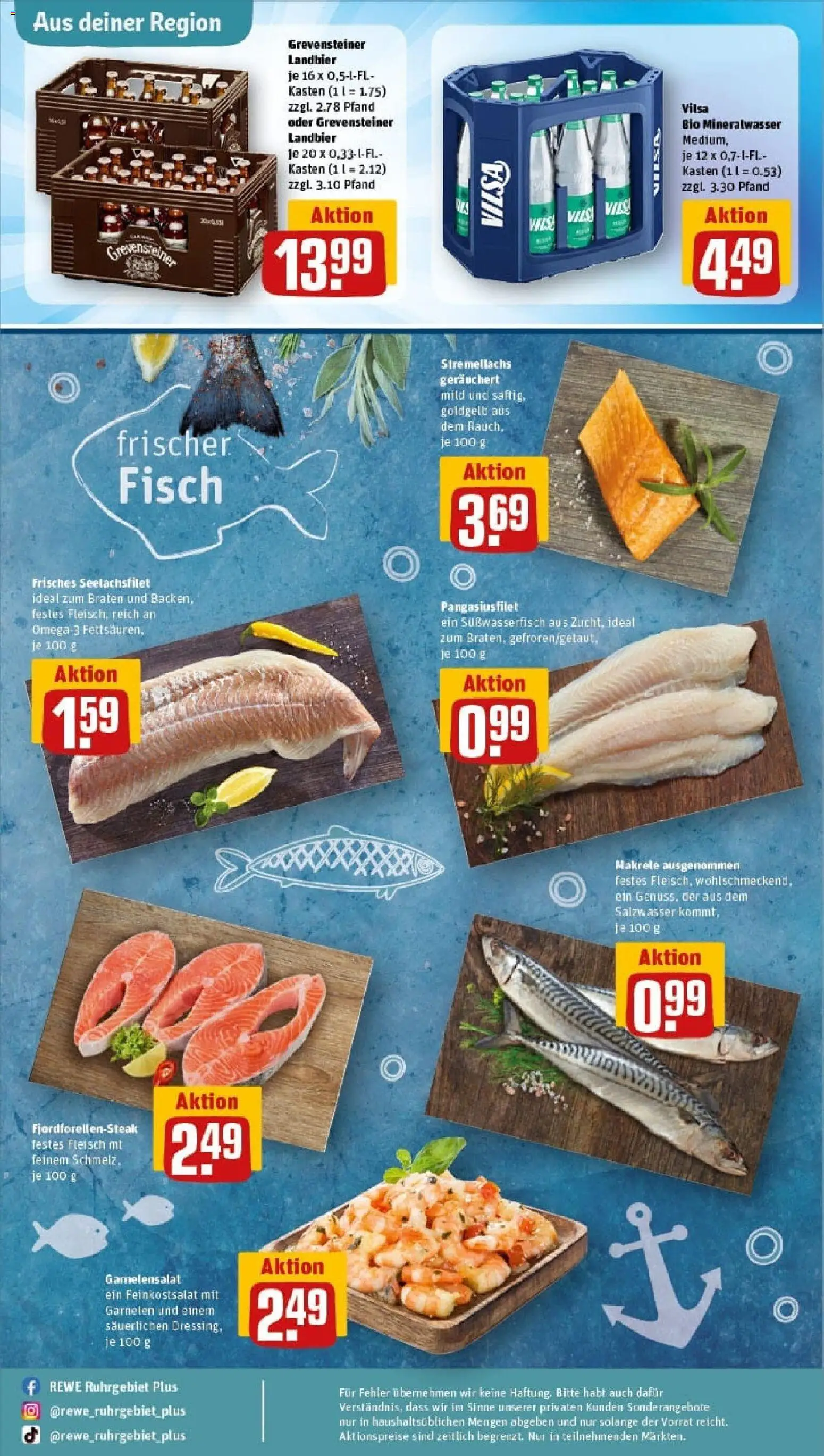 Rewe prospekt Lüdinghausen	 – gültig ab 26.10.2025 | Seite: 34 | Produkte: Garnelen, Fisch, Steak, Fleisch