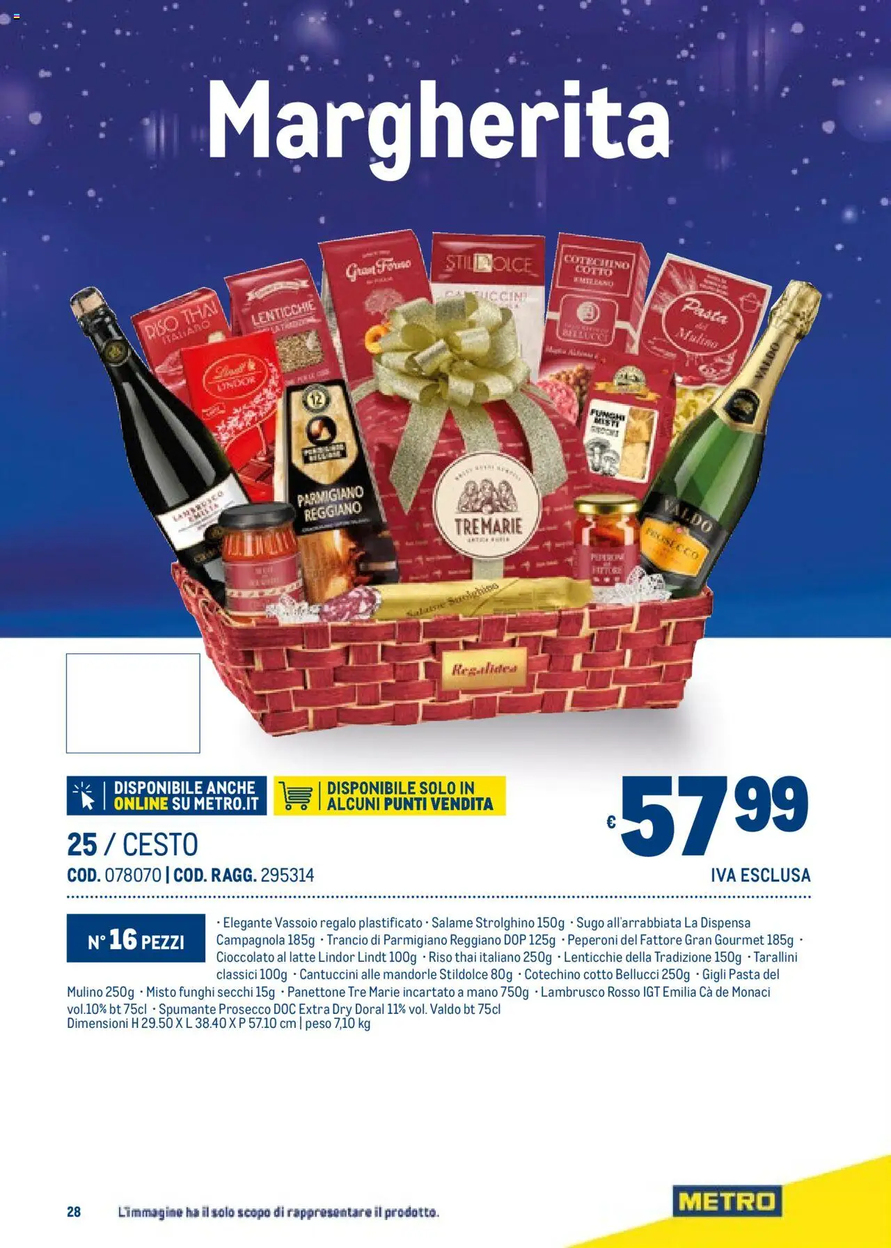 Volantino Metro del 06.11.2025 | Pagina: 28 | Prodotti: Peperoni, Latte, Funghi, Spumante