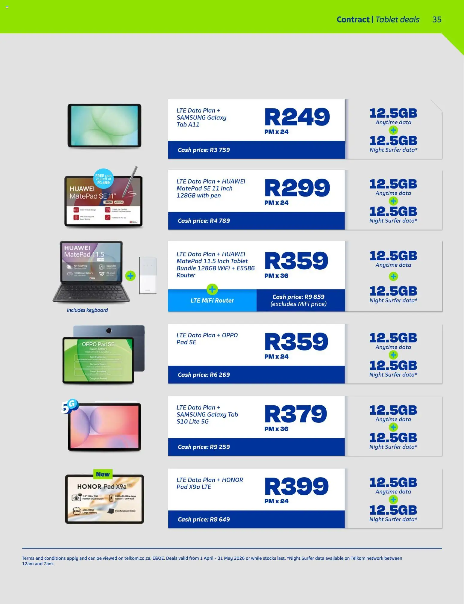 New Telkom catalogue – valid from 01.04.2026 | Page: 33 | Products: Data, Router, Keyboard, Pen