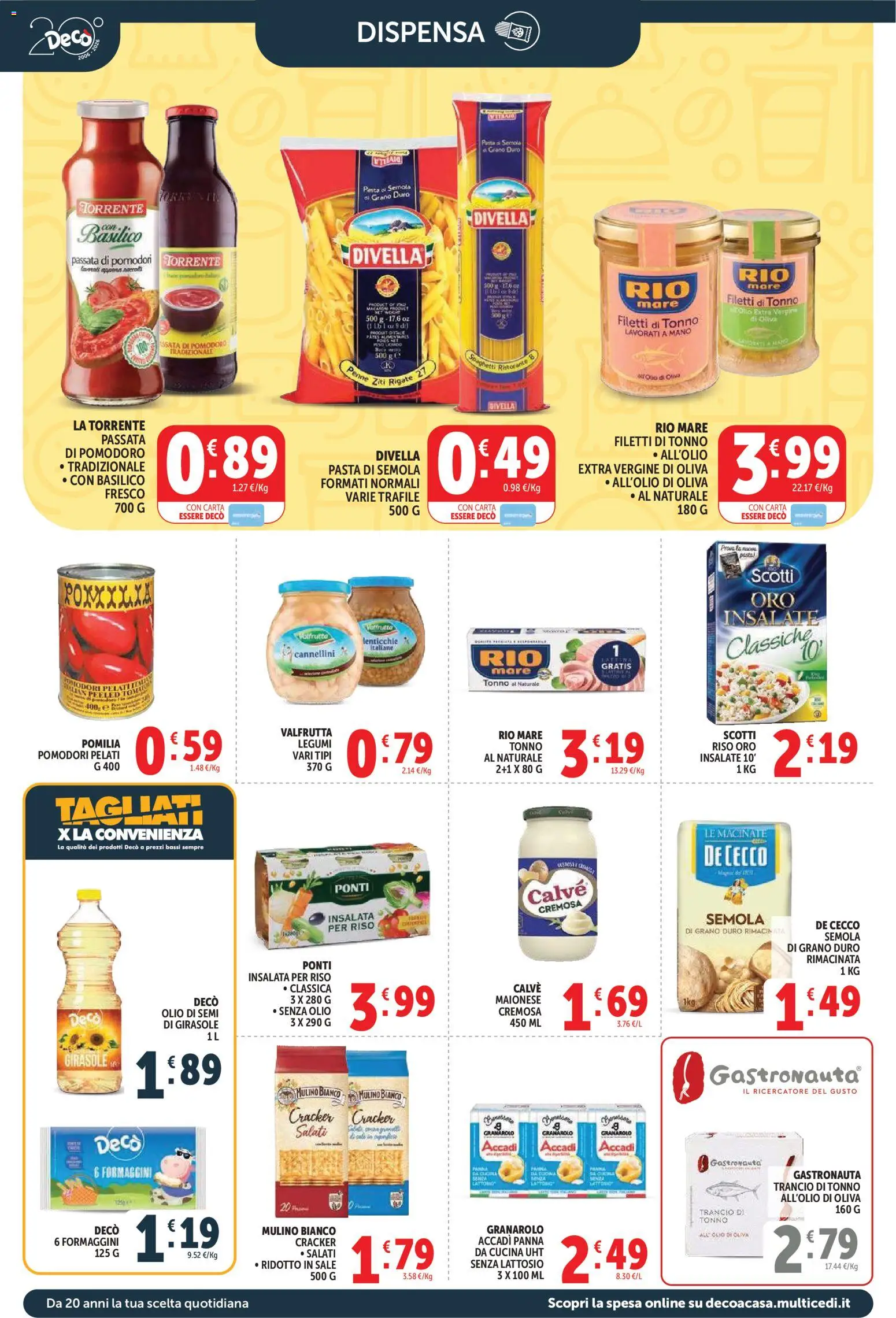 Volantino Decò del 09.04.2026 | Pagina: 8 | Prodotti: Insalata, Sale, Olio, Tonno al naturale