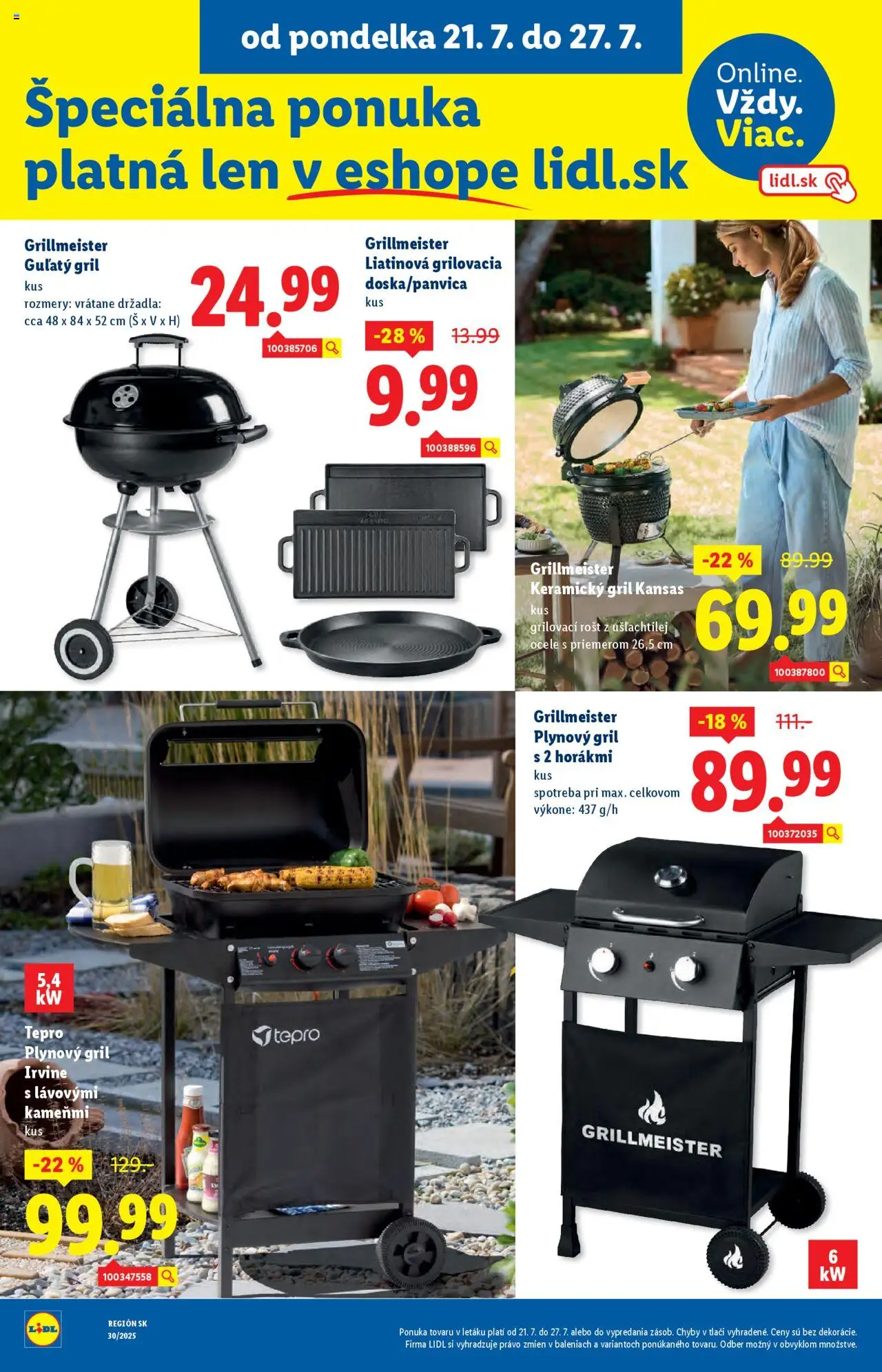 Lidl leták │ platný od 21.07.2025 | Strana: 61 | Produkty: Gril, Rošt