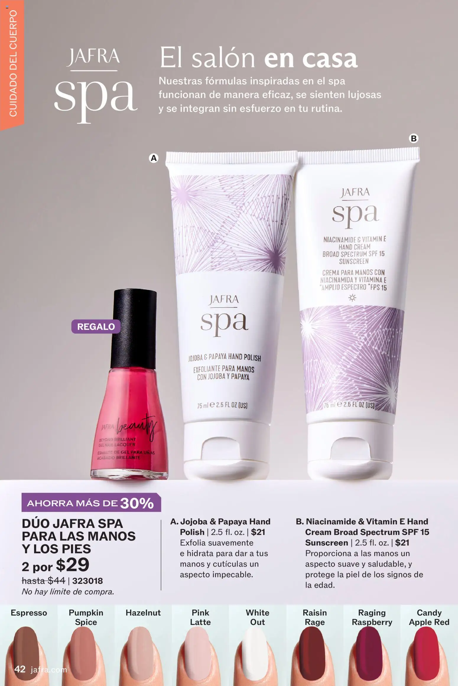 JAFRA folleto │ válido desde el 01.01.2026 | Página: 42 | Productos: Crema, Apple, Γαύρος, Crema para manos