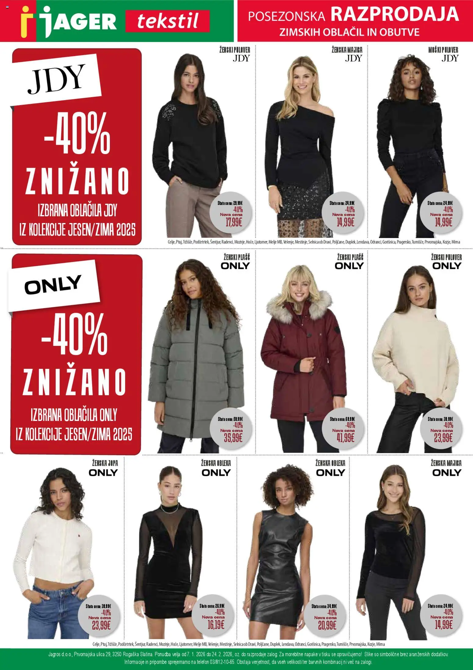 Novi Jager katalog ponudbe – veljaven od 07.01.2026 | Stran: 4 | Izdelki: Telefon, Majica, Plasc, Obleka