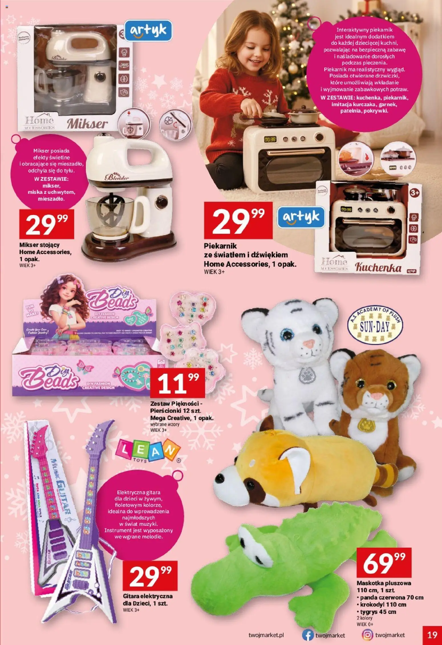 Twój Market Gazetka od 03.12.2025 | Strona: 19 | Produkty: Piekarnik, Kuchenka, Mikser, Blender