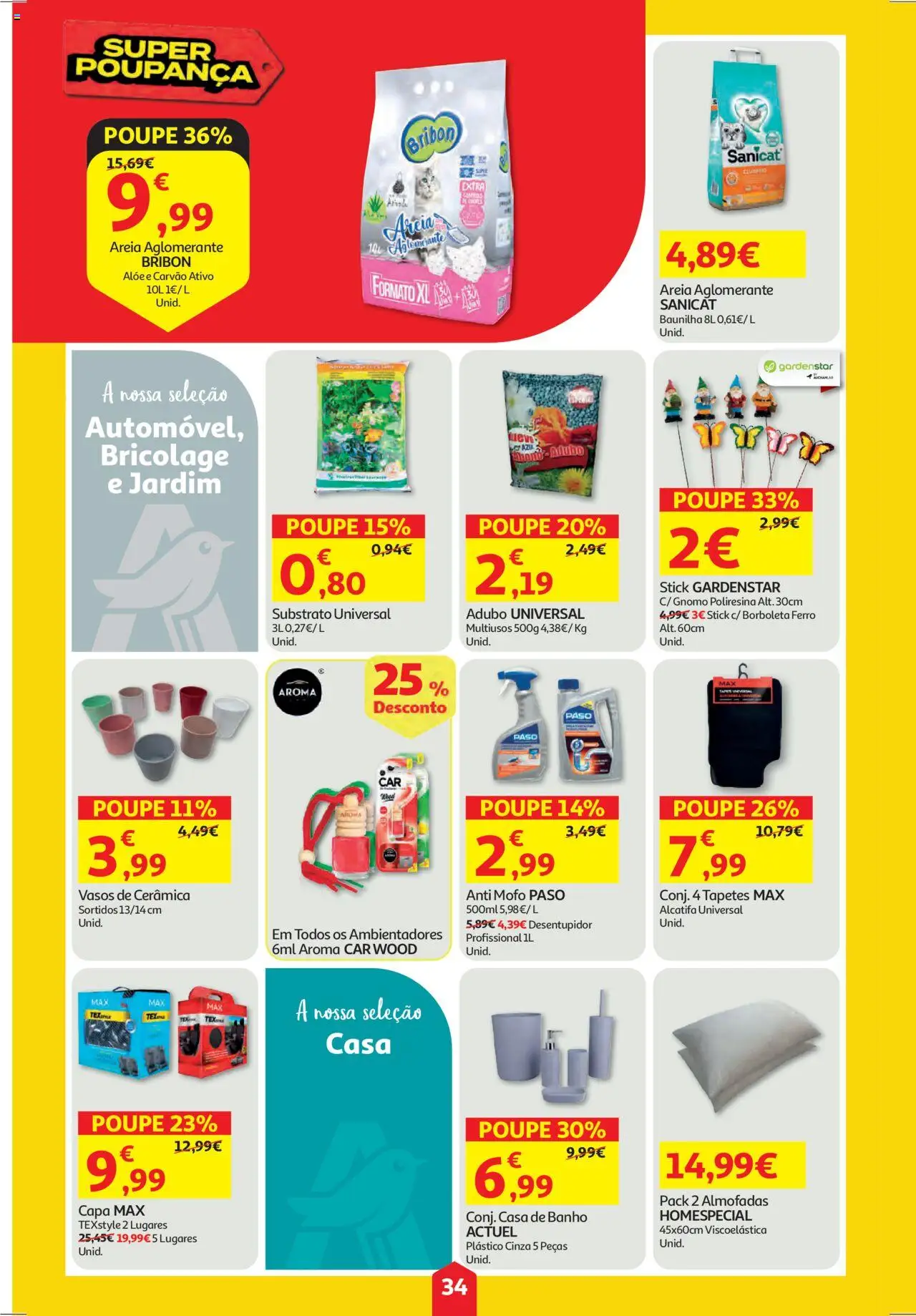 Auchan folheto │ válido de 11.09.2025 | Página: 34 | Produtos: Areia, Ferro, Casa de banho, Banho