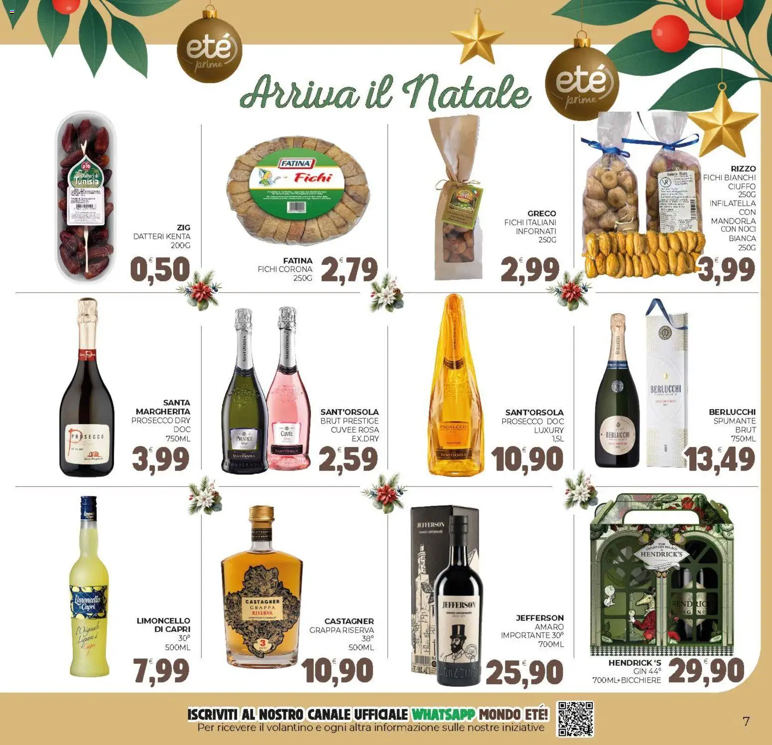 Volantino Eté del 02.12.2025 | Pagina: 7 | Prodotti: Gin, Prosecco, Grappa, Amaro