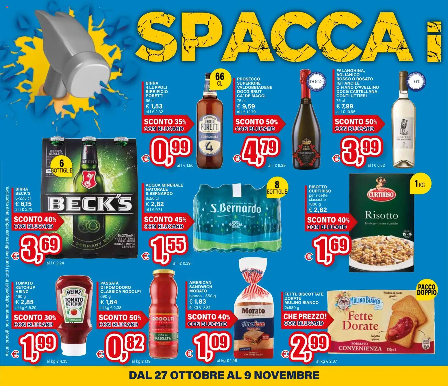 Volantino Il Gigante del 27.10.2025 | Pagina: 2 | Prodotti: Ketchup, Pomodoro, Fette biscottate, Acqua minerale