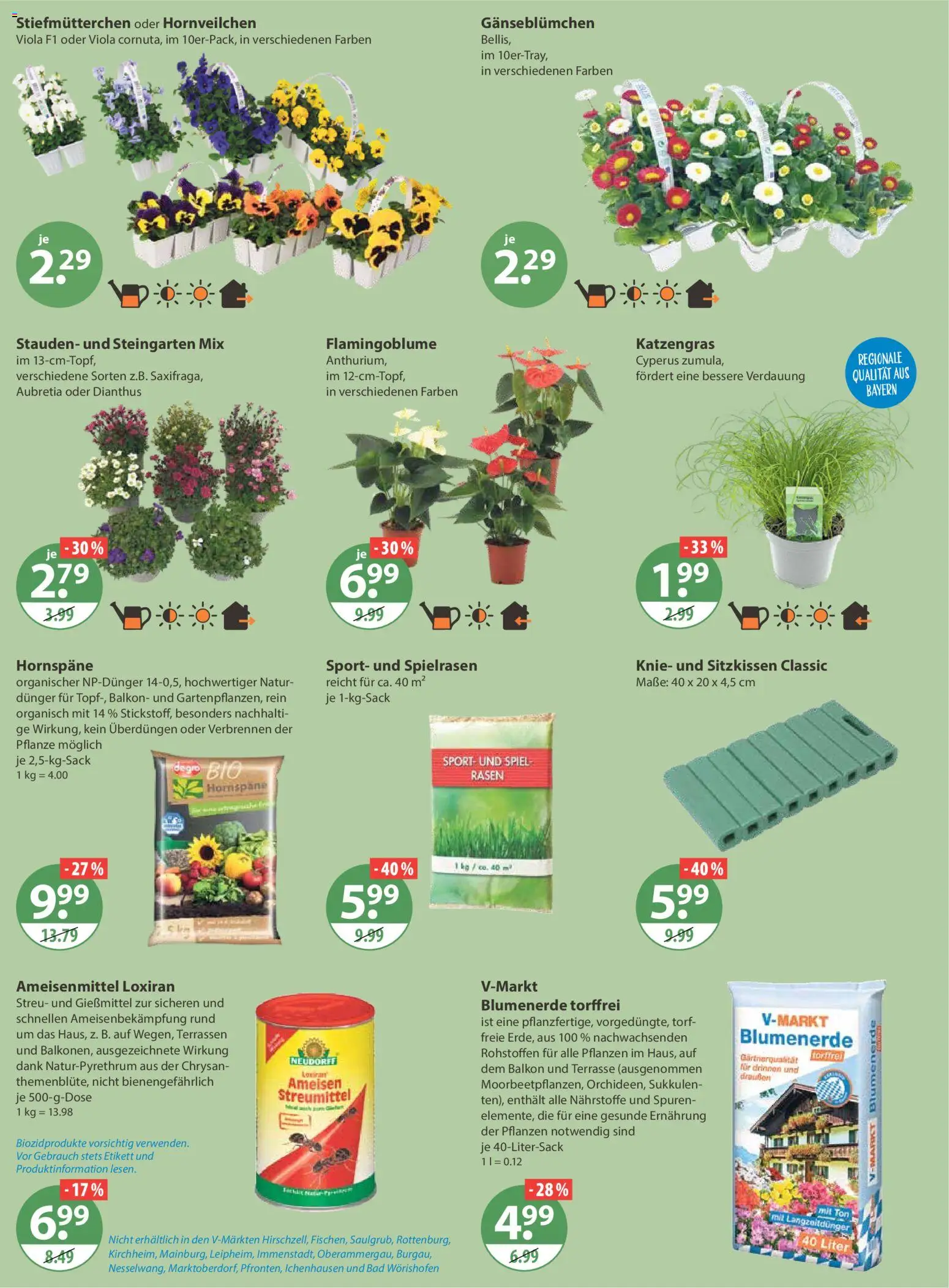 V-Markt - Schwaben / Oberbayern – gültig ab 26.02.2026 | Seite: 18 | Produkte: Spiel, Stiefmutterchen, Bad, Blumenerde