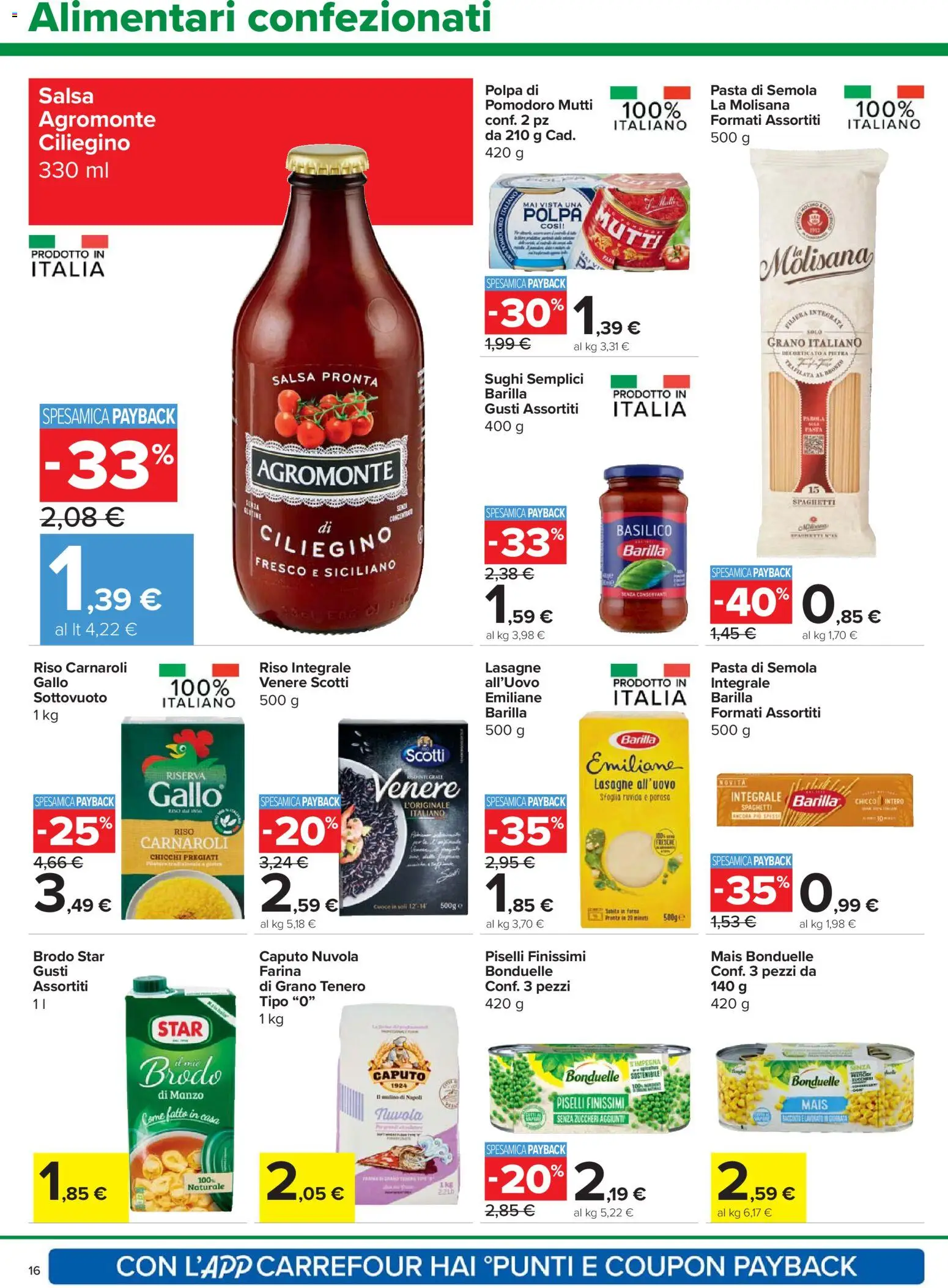 Volantino Carrefour del 24.03.2026 | Pagina: 16 | Prodotti: Manzo, Basilico, Mutti, Mais