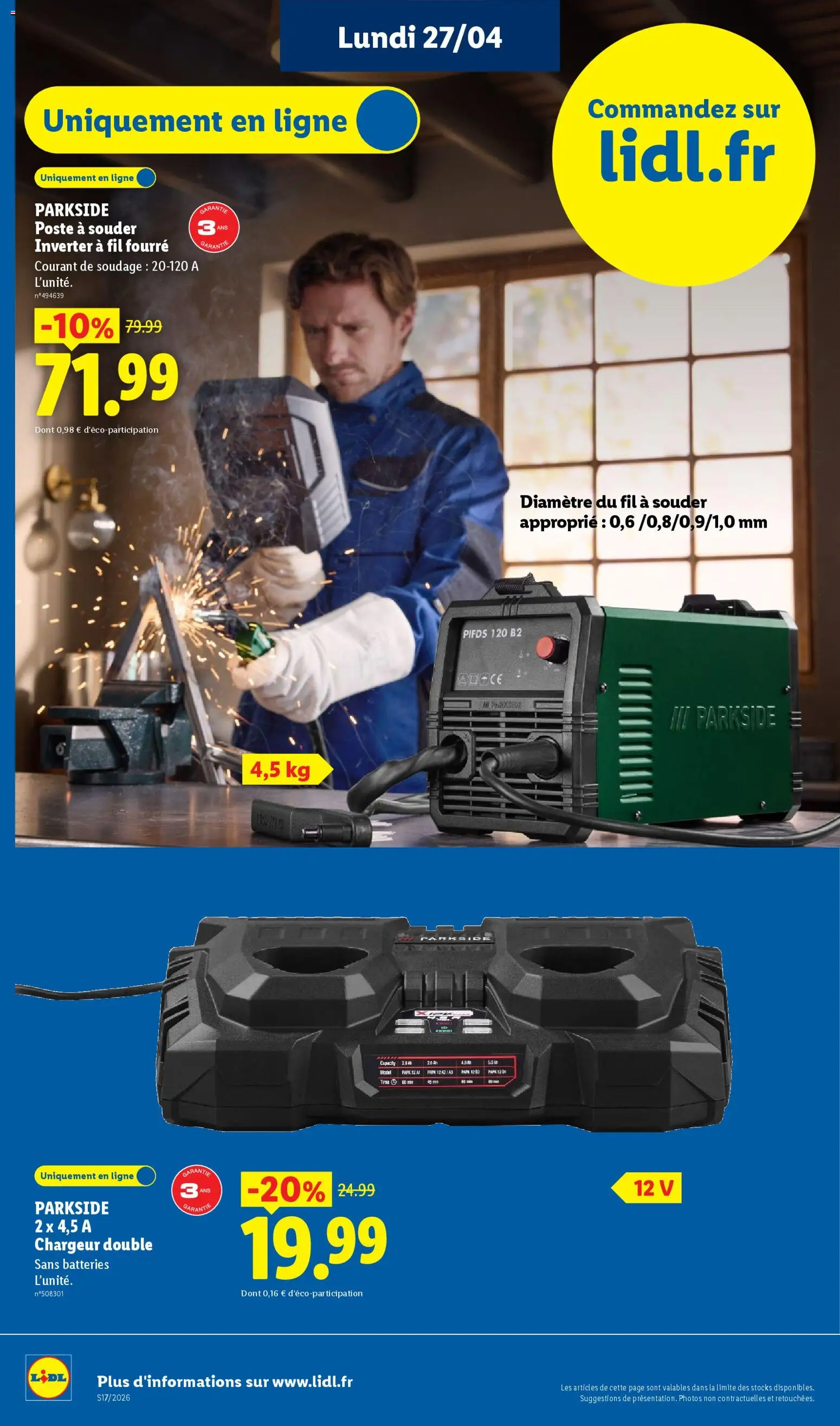 {H1} | Page: 2 | Produits: Poste à souder