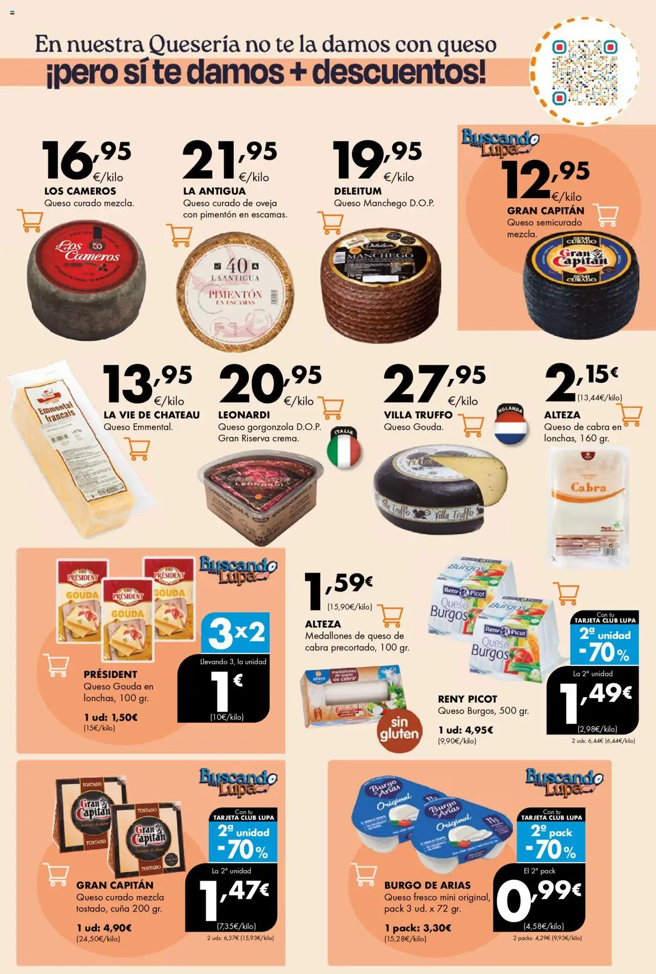 Lupa Supermercados folleto │ válido desde el 16.10.2025 | Página: 15 | Productos: Medallones, Té, Queso Gouda, Cuna