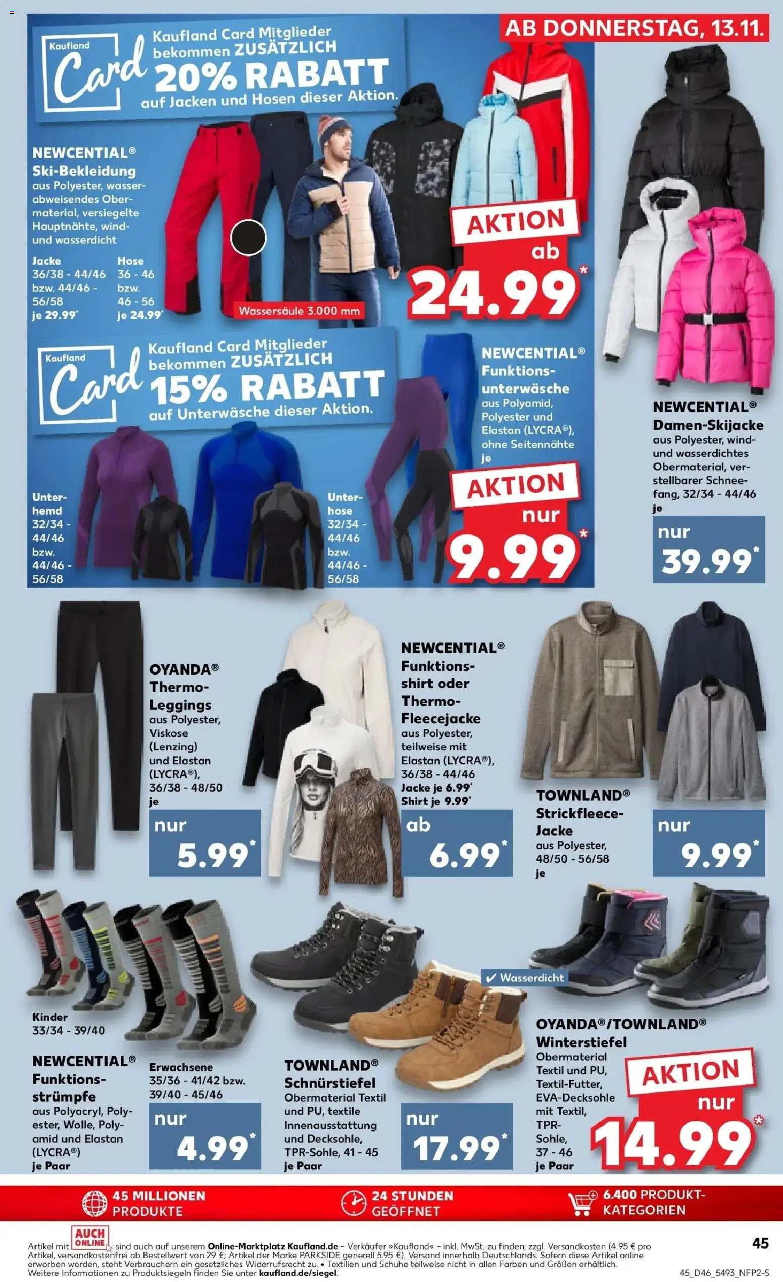 Kaufland prospekt Aalen	 – gültig ab 13.11.2025 | Seite: 45 | Produkte: Shirt, Strümpfe, Wasser, Hemd