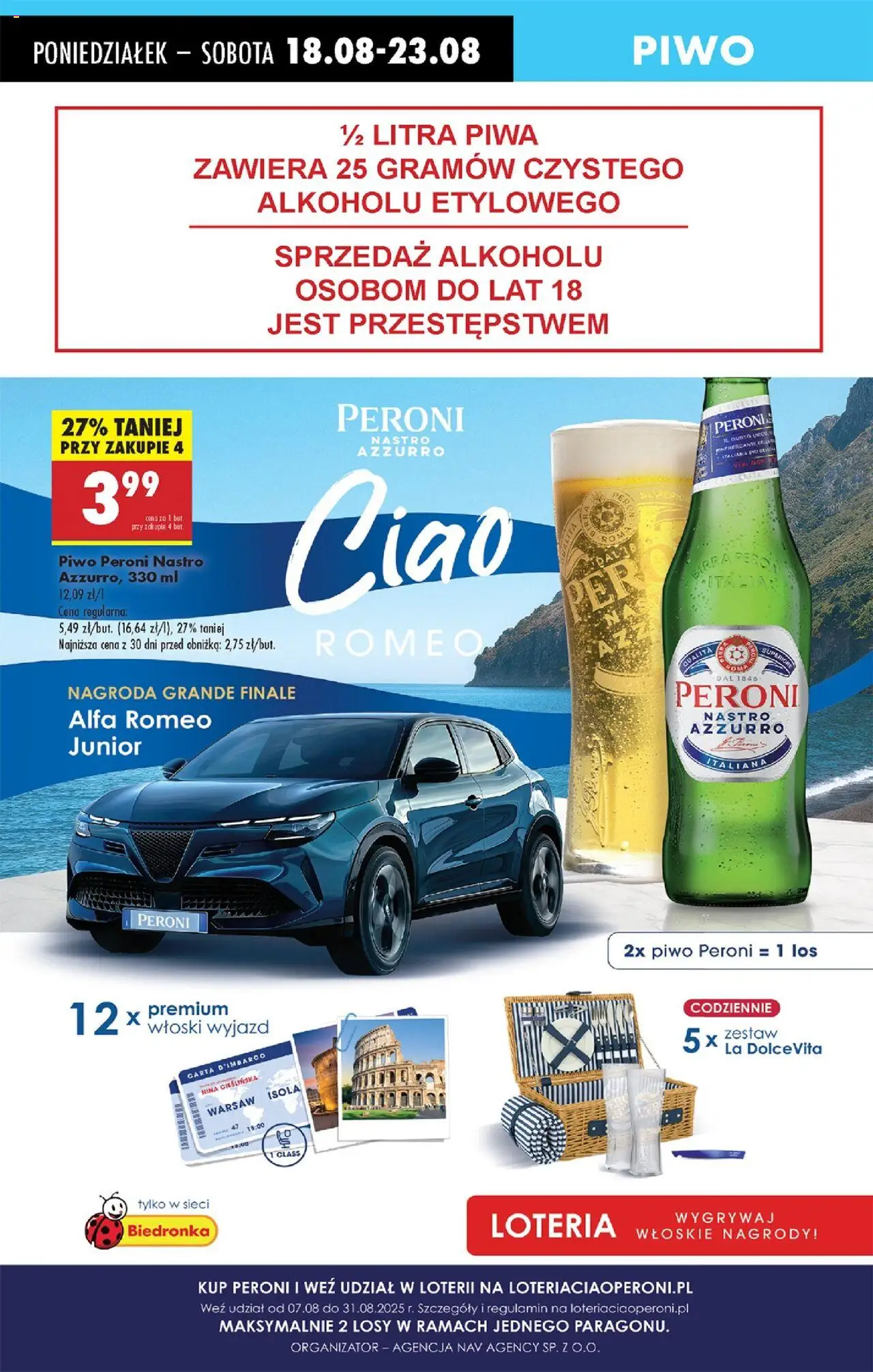 Biedronka gazetka od 18.08.2025 | Strona: 53 | Produkty: Piwo