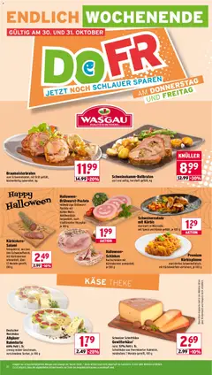 Wasgau Prospekt 	 ab 27.10.2025 gültig | Seite: 22 | Produkte: Käse, Theke, Kürbis, Schinken