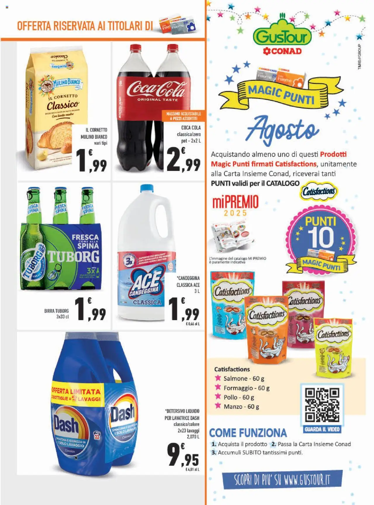 Volantino Conad del 13.08.2025 | Pagina: 3 | Prodotti: Pollo, Cornetto, Lavatrice, Coca Cola