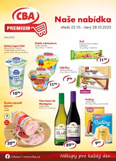 Náhled letáku CBA leták - Premium od 22.10.2025